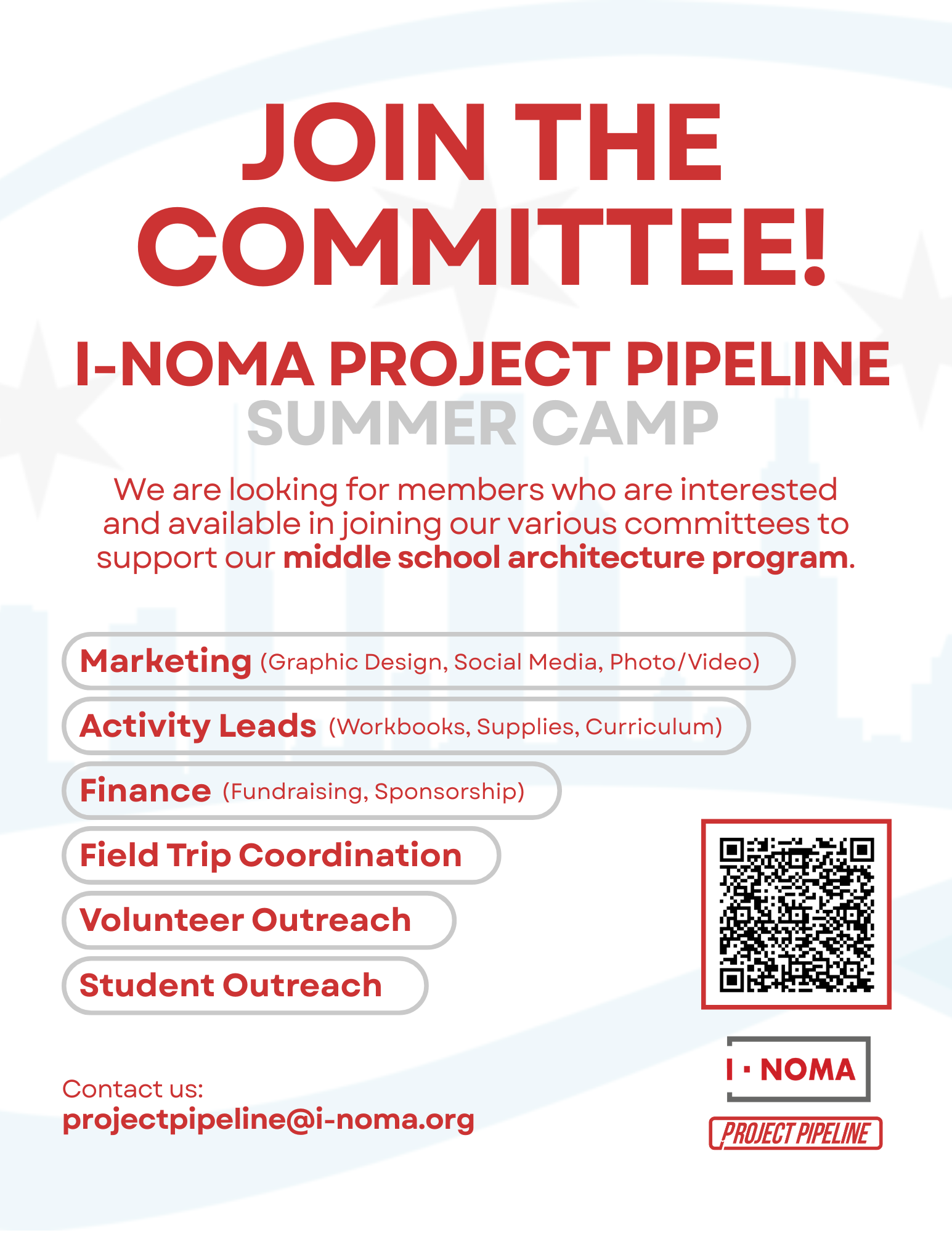 Project Pipeline Summer Camp Committee Planning Meeting