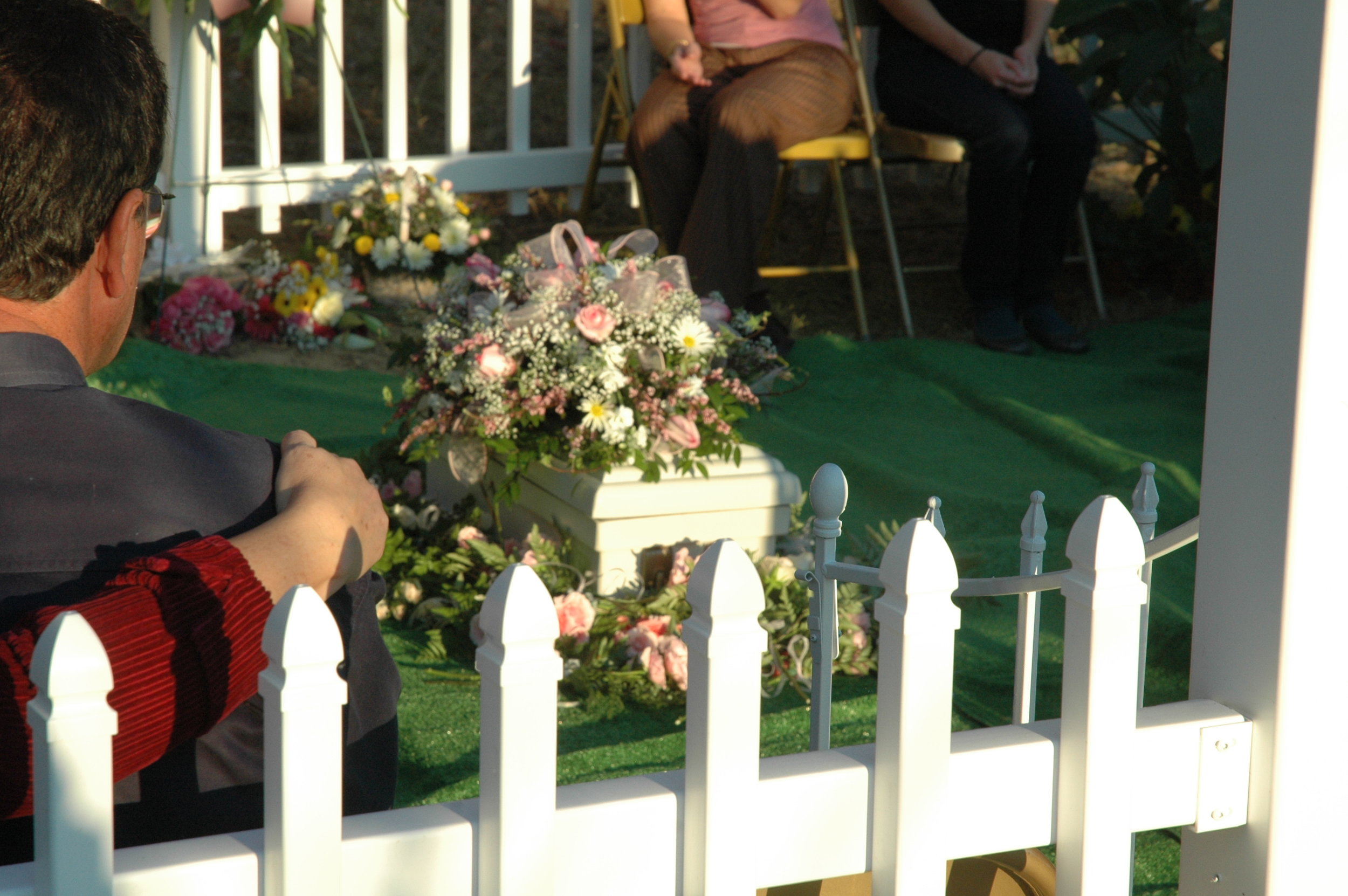 Our dear Grace was buried at my parents' farm.