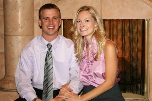 Genuinely happy at the rehearsal dinner