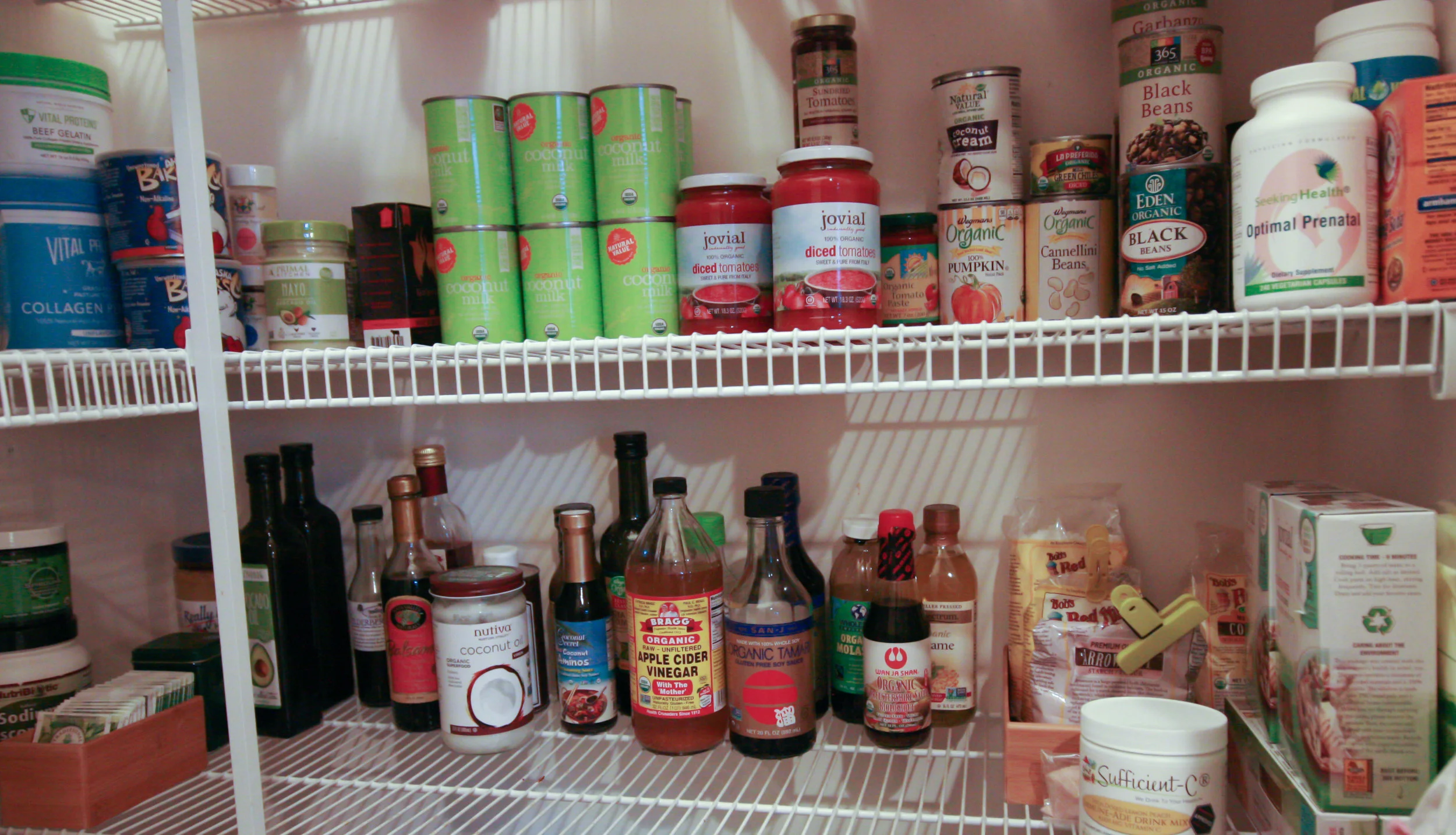 Some things shown here not on the list: my prenatals , my magnesium supplement , vitamin C supplement drink (it's yummy!!), molasses, and some beef bone broth .