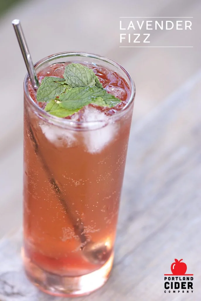 Lavender Fizz Cider Cocktail