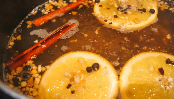 Hot Mulled Cider With Kinda dry 
