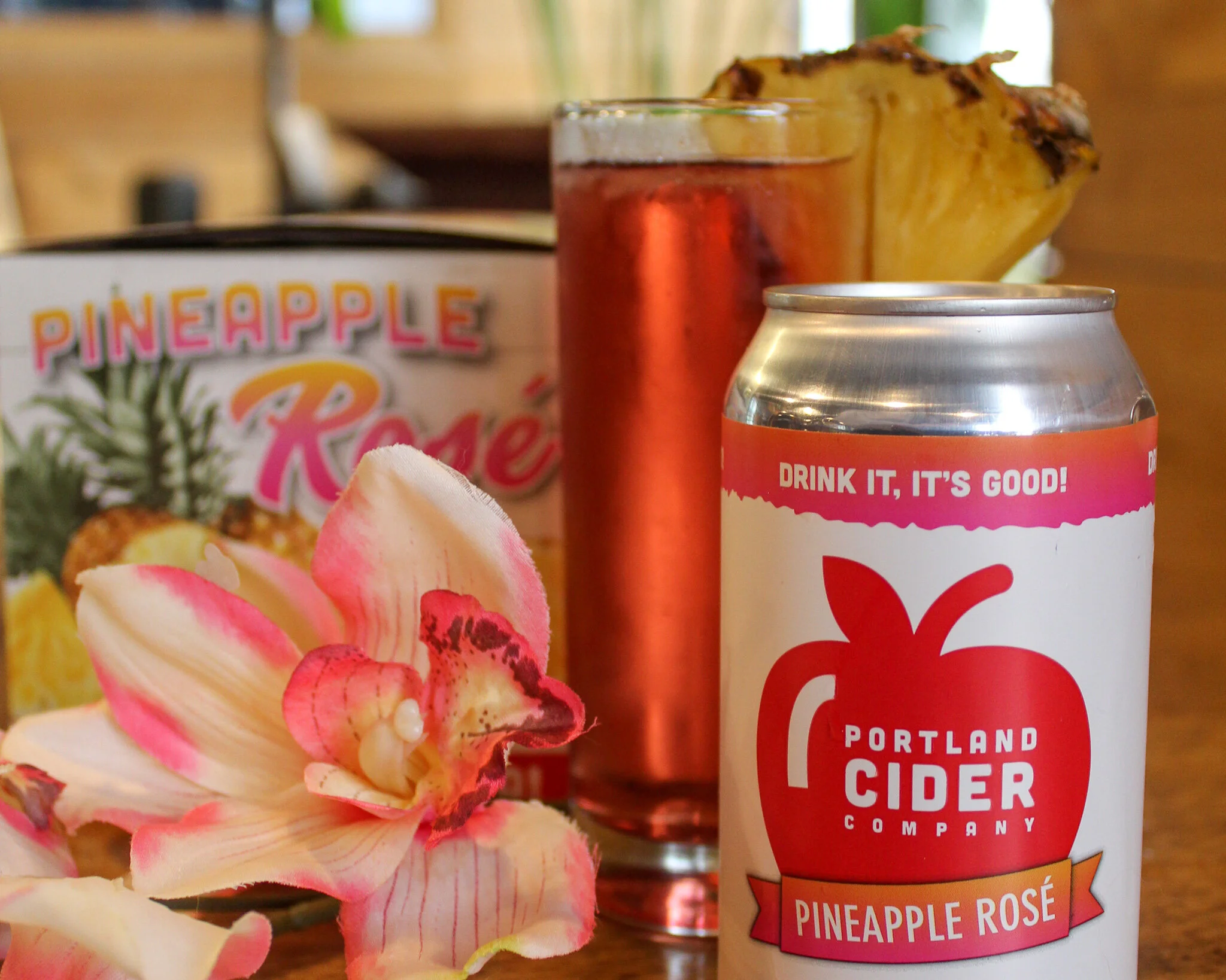 Pineapple Rum Punch Cider Cocktail