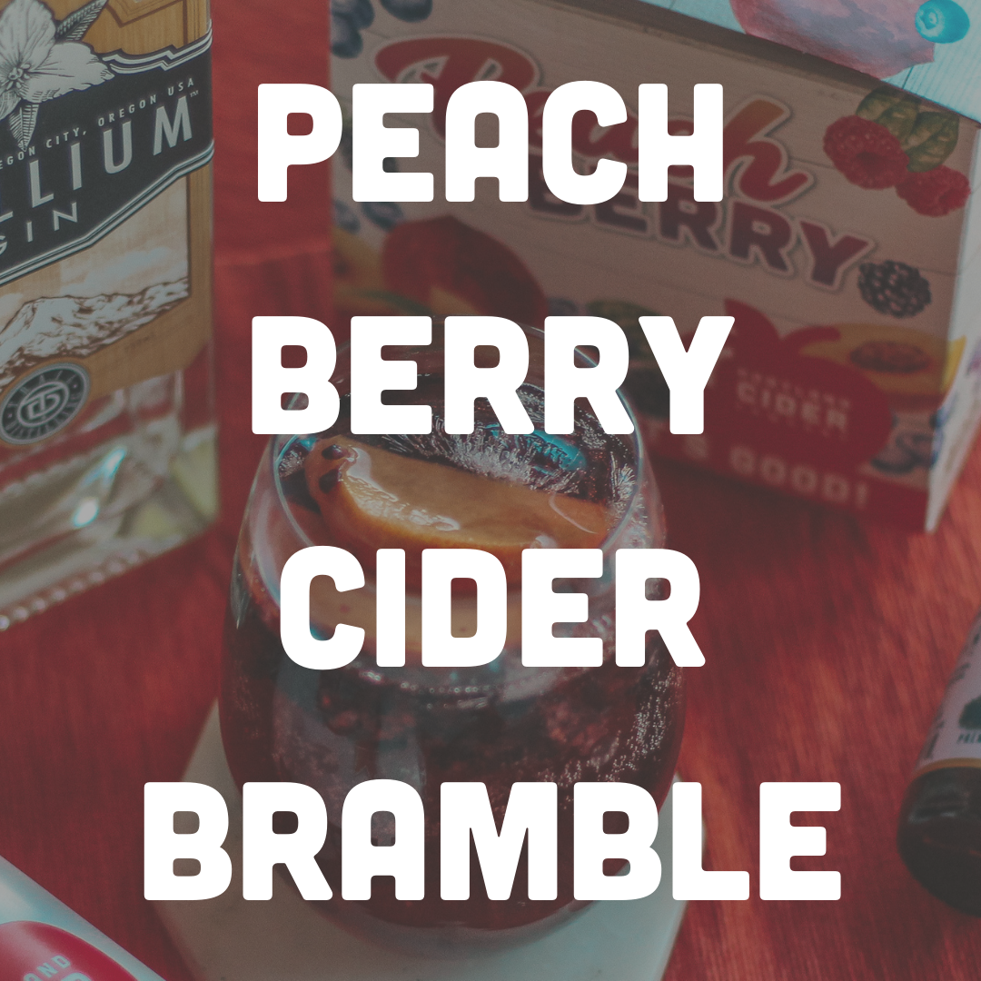 Peach Berry Cider Bramble Cocktail 
