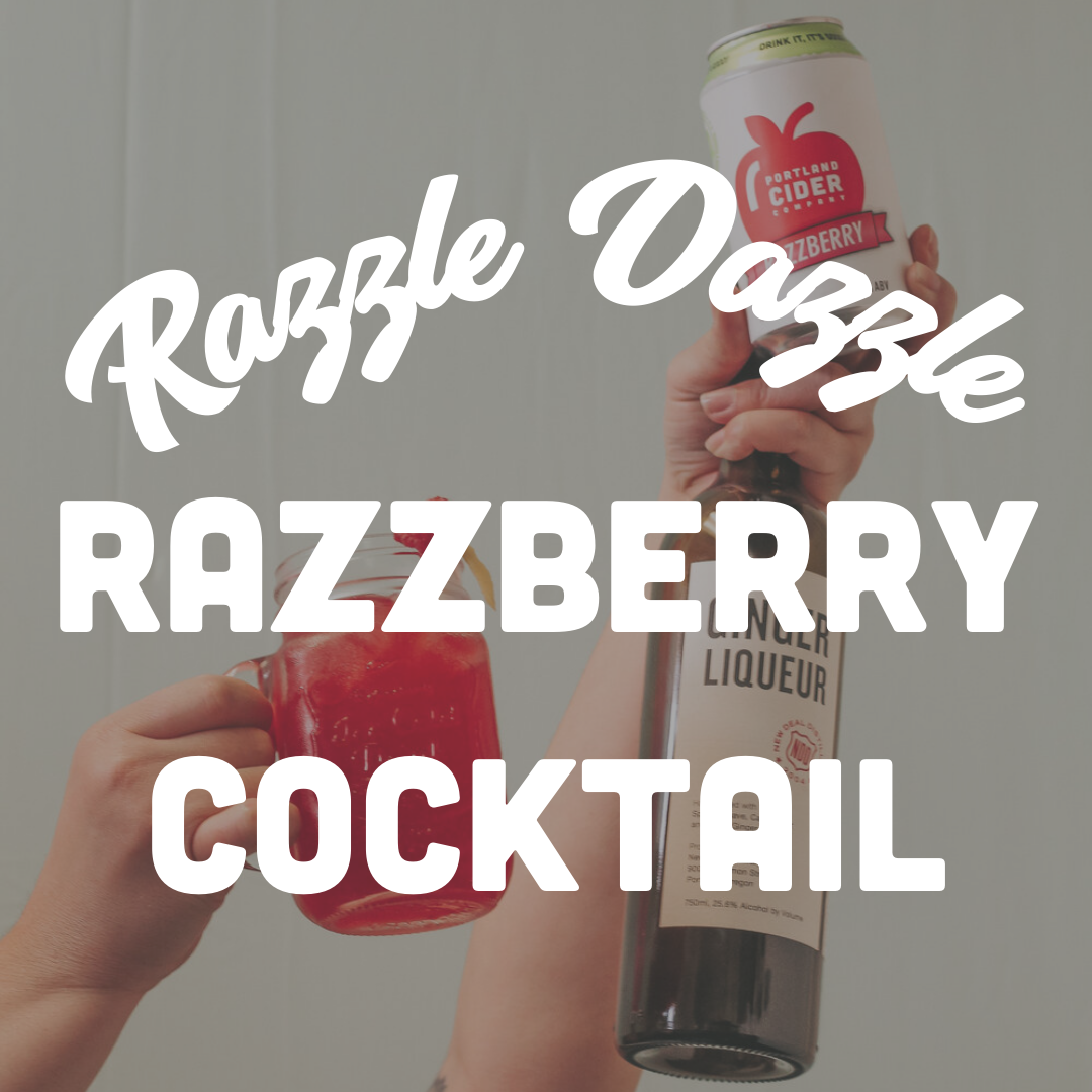 Razzle Dazzle Razzberry Cider Cocktail