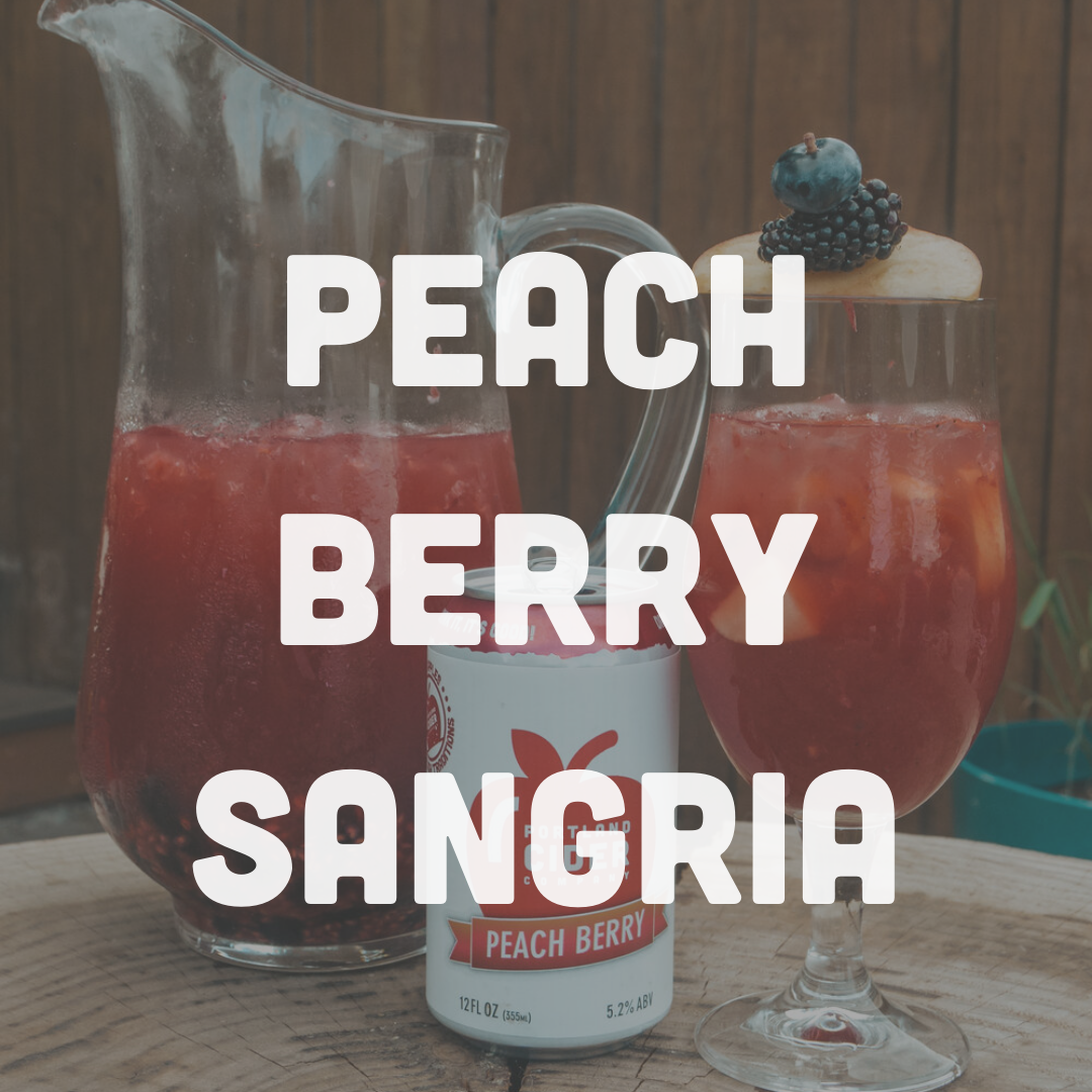 Peach Berry Cider Sangria 