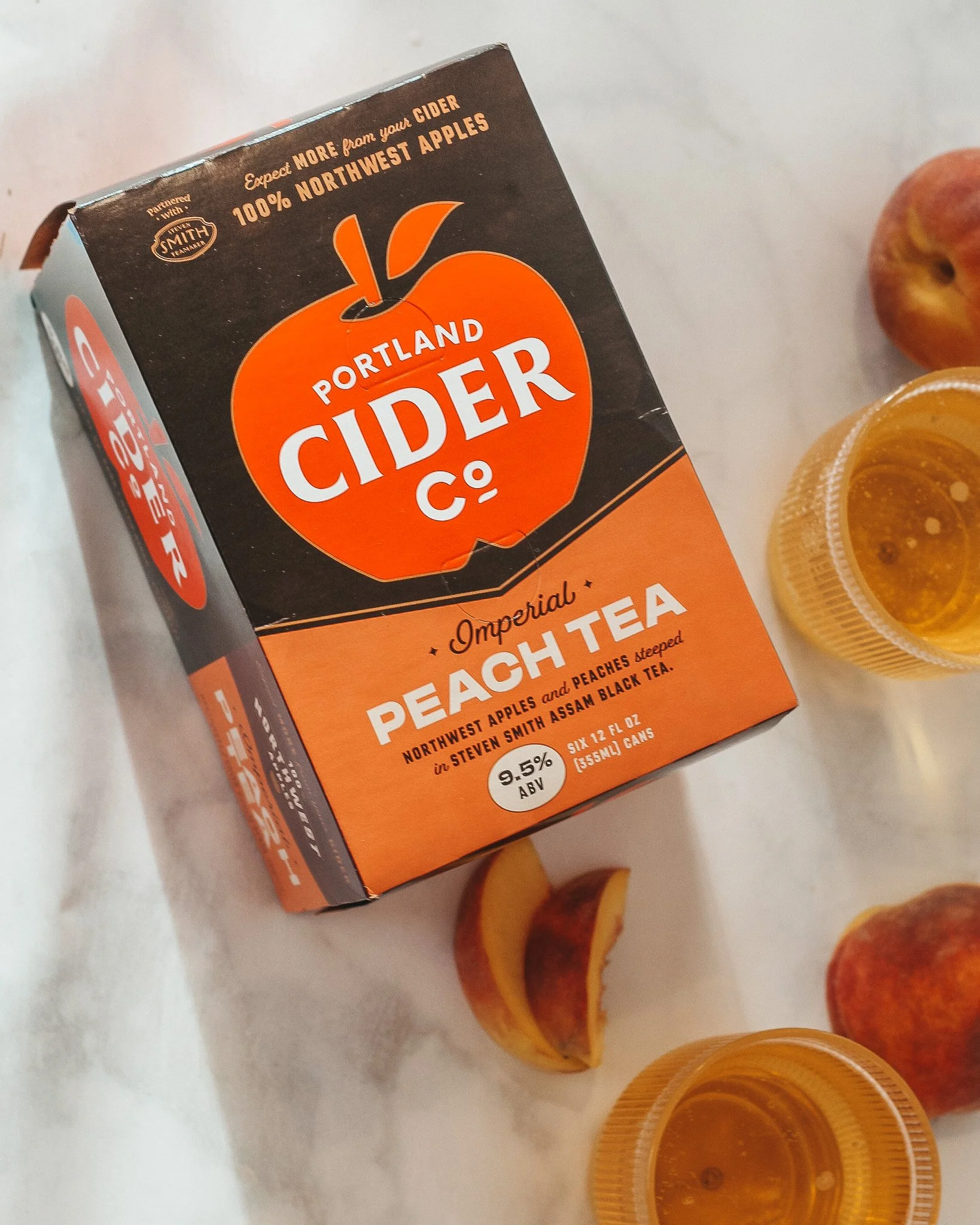 Imperial Peach Tea Hard Cider Peach Tea Portland Cider Company