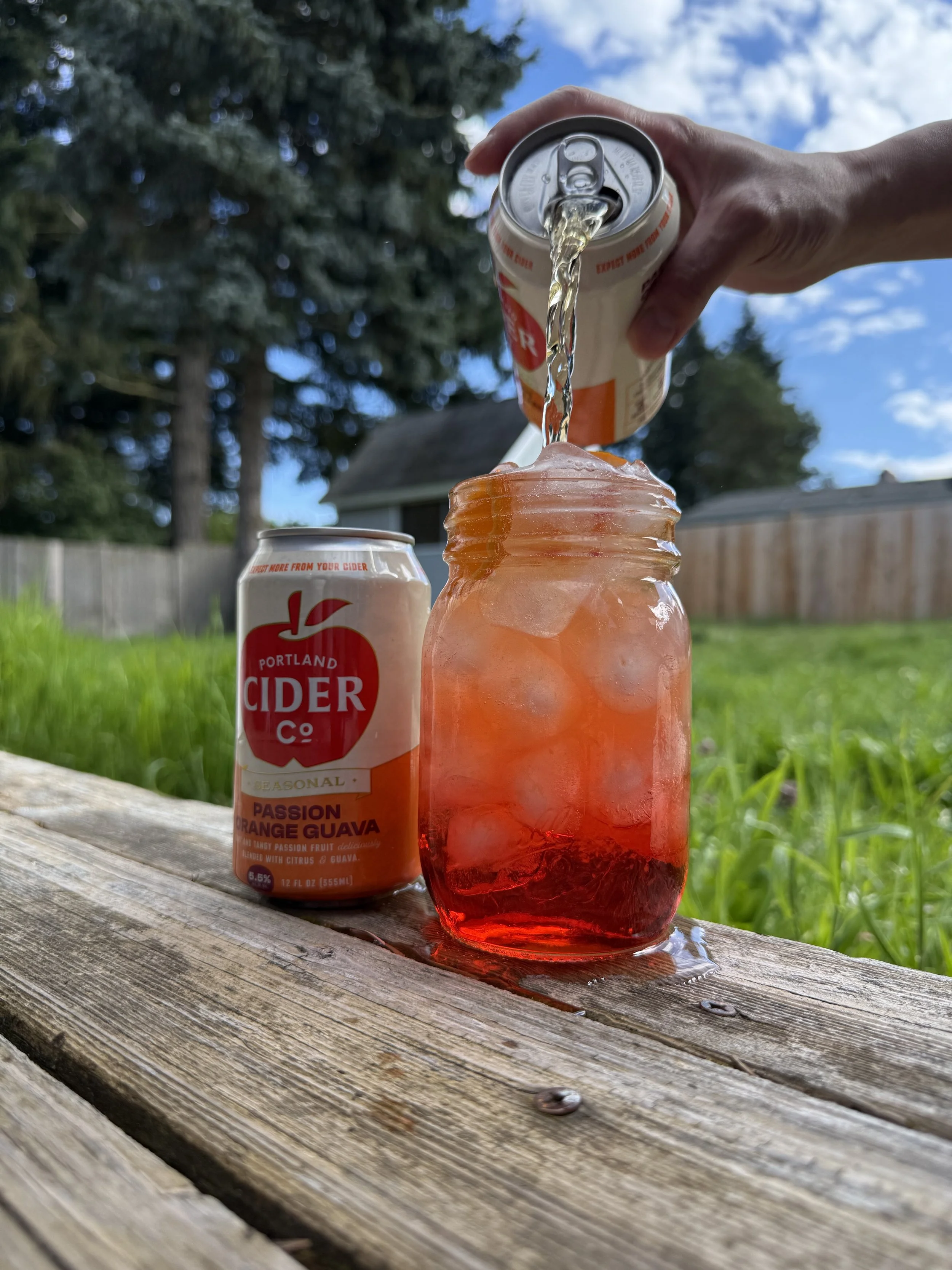 A Simple Tropical Sip: POG Cider + Rum Cocktail Recipe