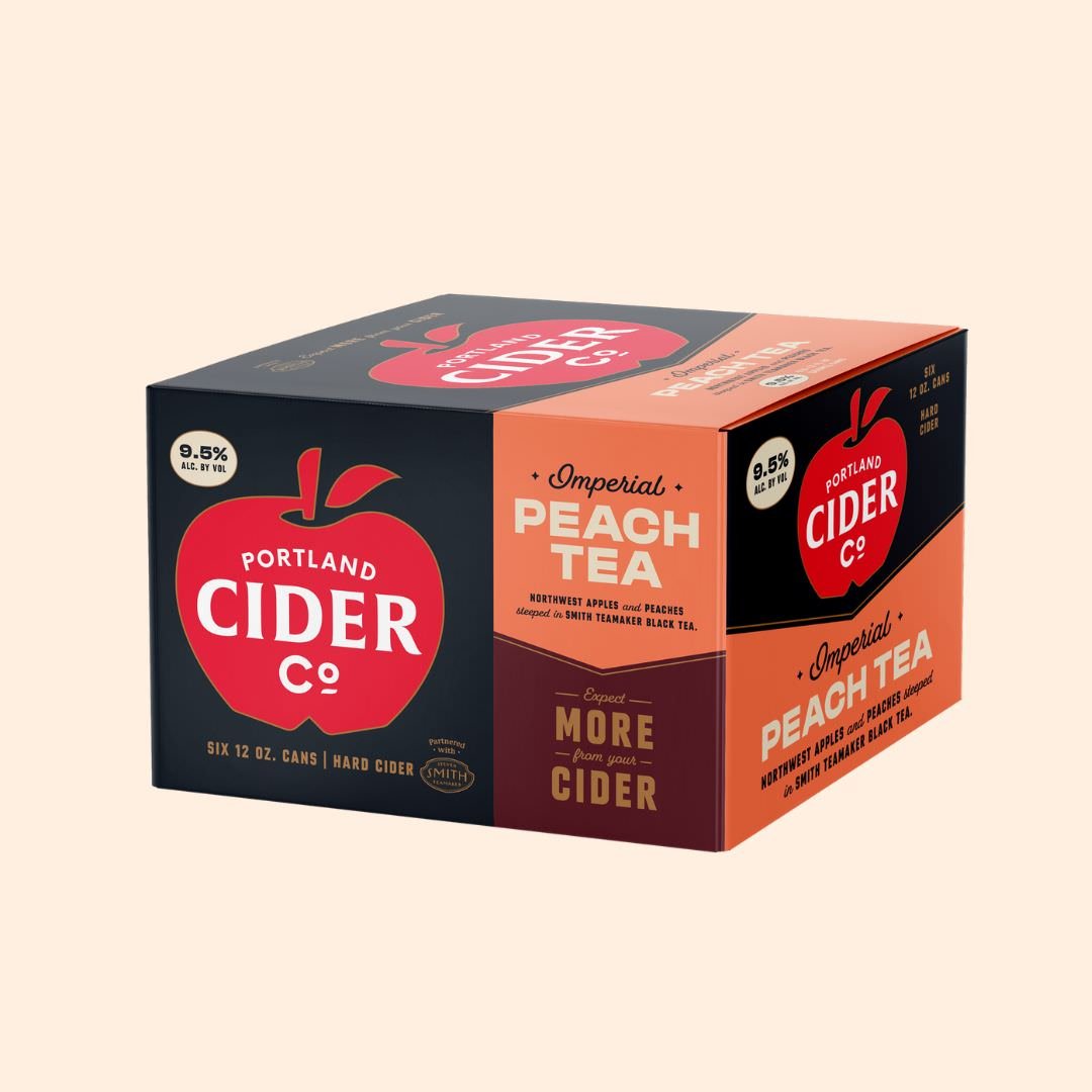 Imperial Peach Tea Hard Cider Peach Tea Portland Cider Company