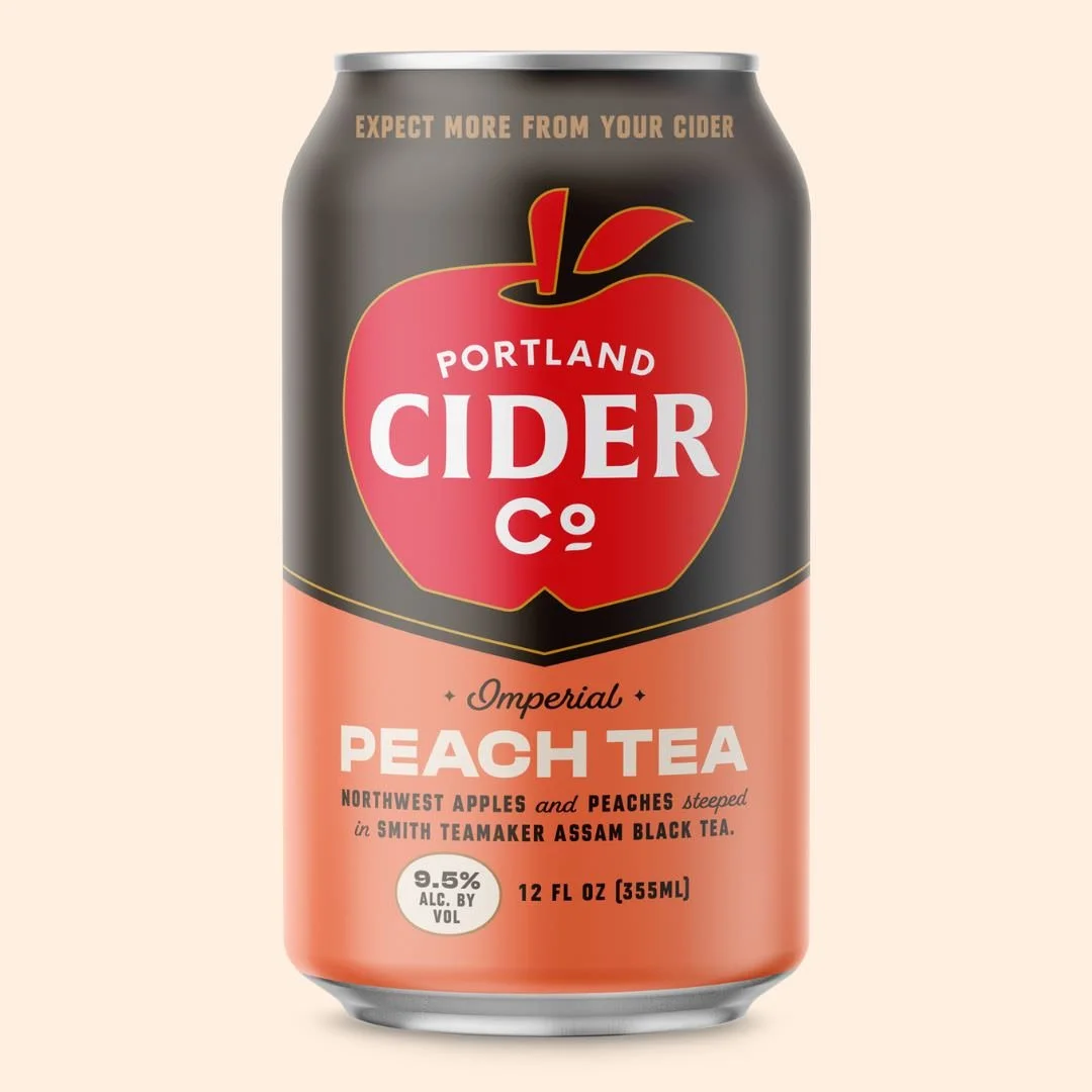 Imperial Peach Tea Hard Cider Peach Tea Portland Cider Company