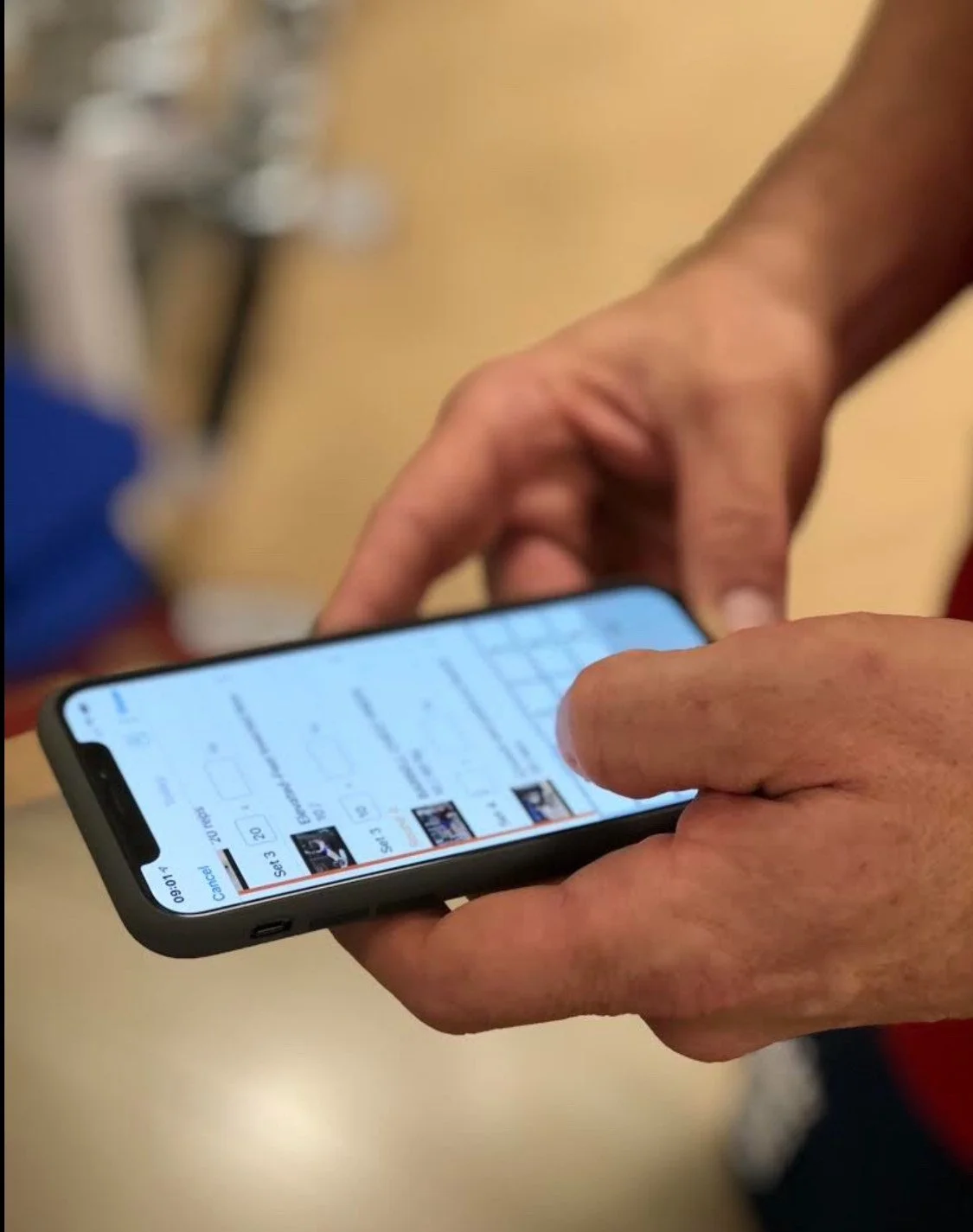 Geometric drawing of an outline square with sections divided by vertical, horizontal, and diagonal lines.