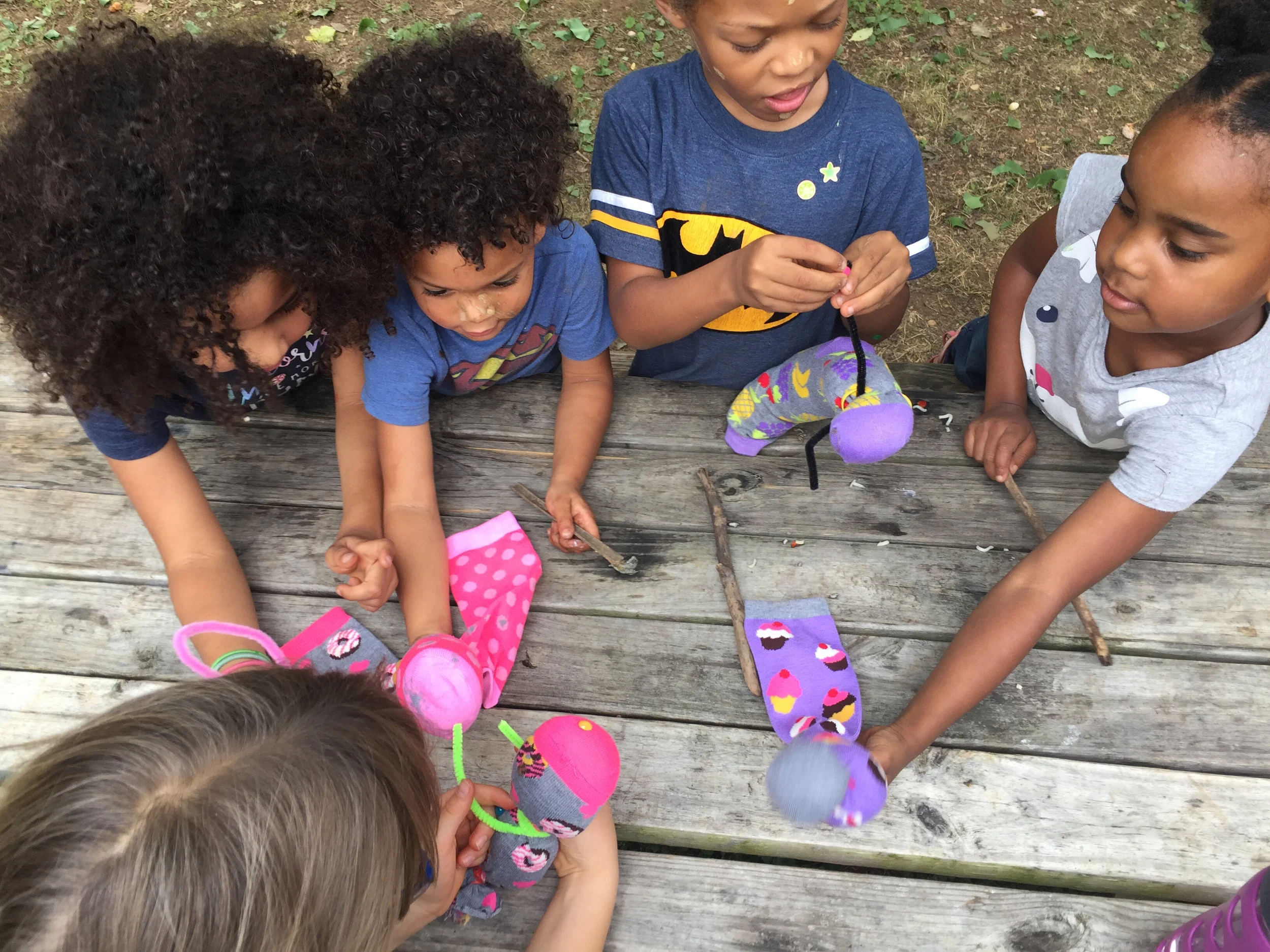 Students work together to make Breathing Buddies: a mindfulness tool for calming and managing tough emotions.