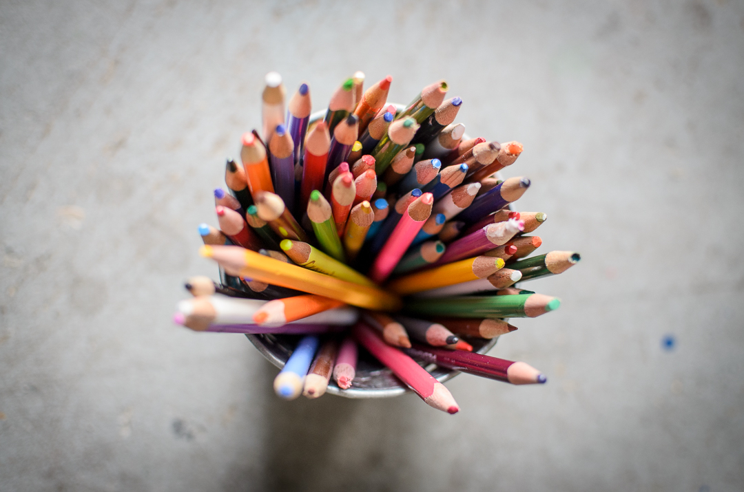 Colored Pencils at Art Outside the Lines