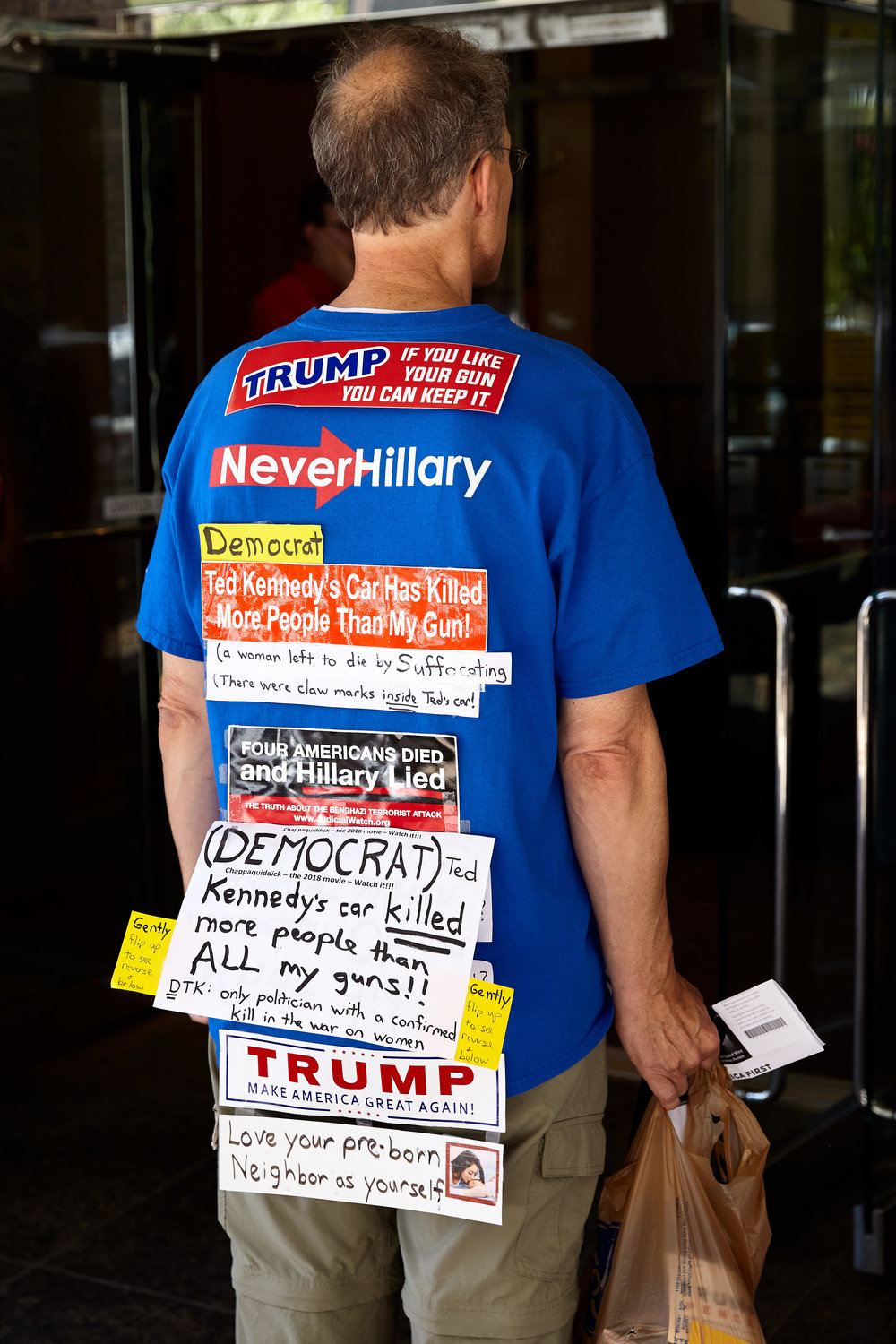 An attendee of Vice President Pence's speech.