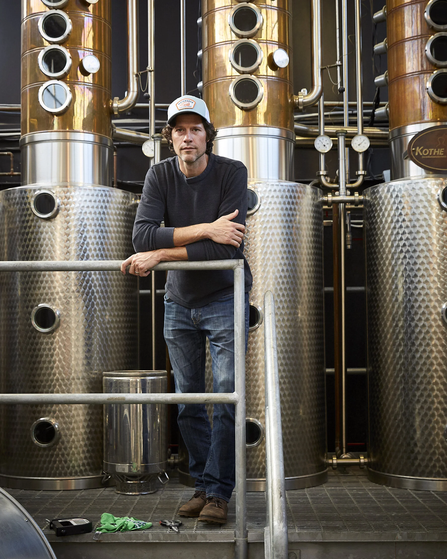 Greg Lehman, Co-Founder of Watershed Distillery. Photographed for The New York Times.