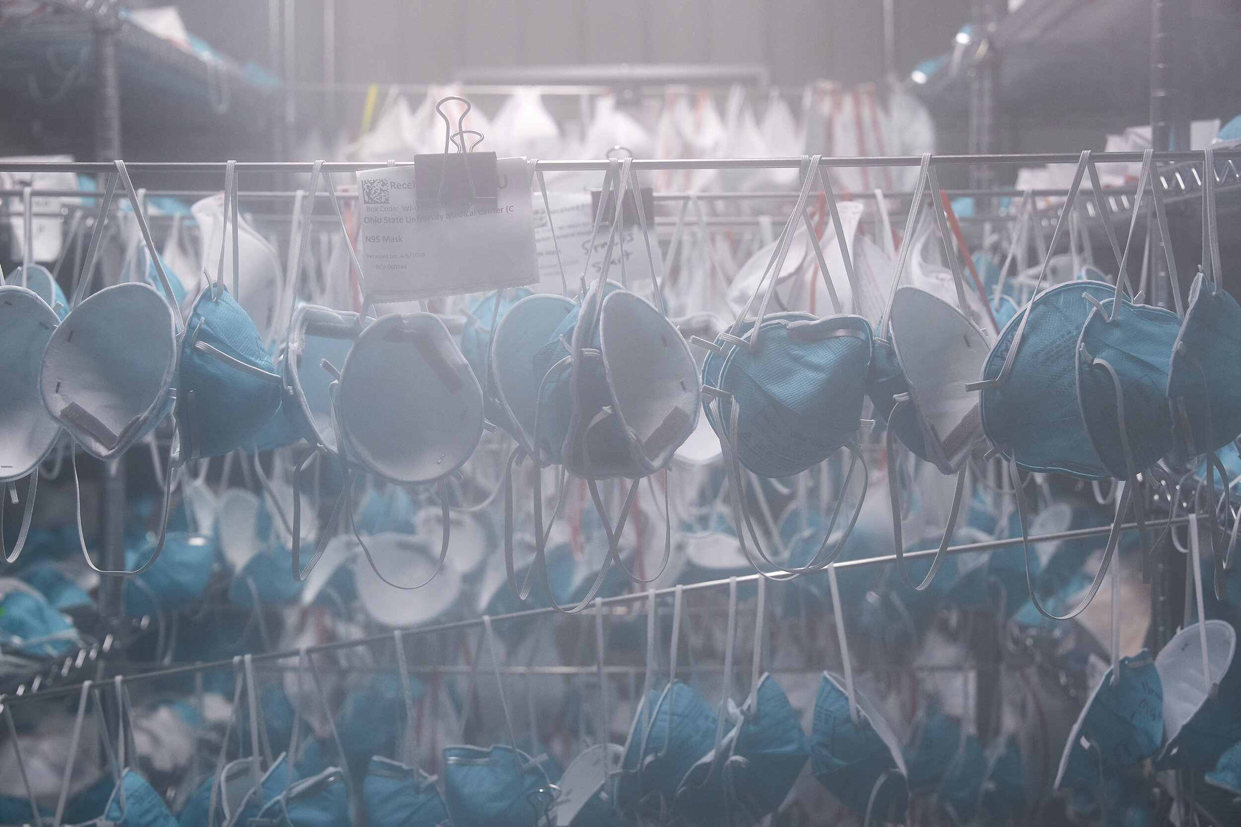 New York Times Photo Essay: Where Thousands of Masks a Day are Decontaminated to Battle the Virus