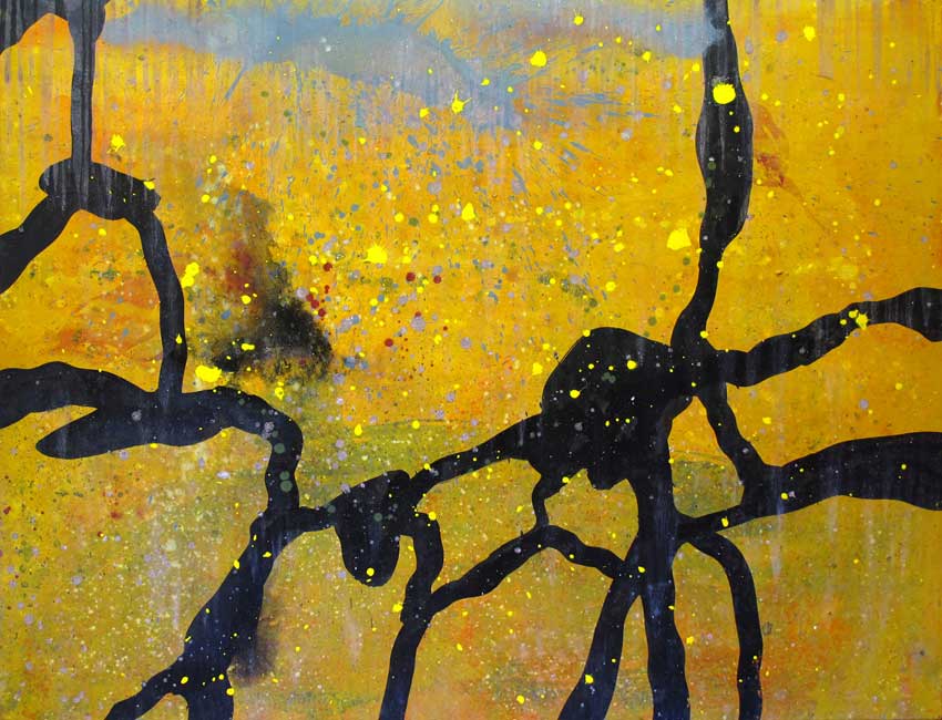 Sense títol, 200 x 155 cms. Pintura sobre tela, 2011.