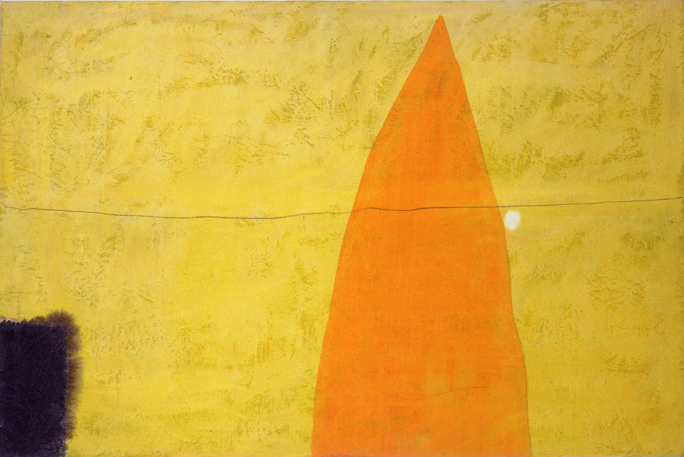 Sense títol , oli i carbó sobre tela, 1990, 200 x 150 centímetres