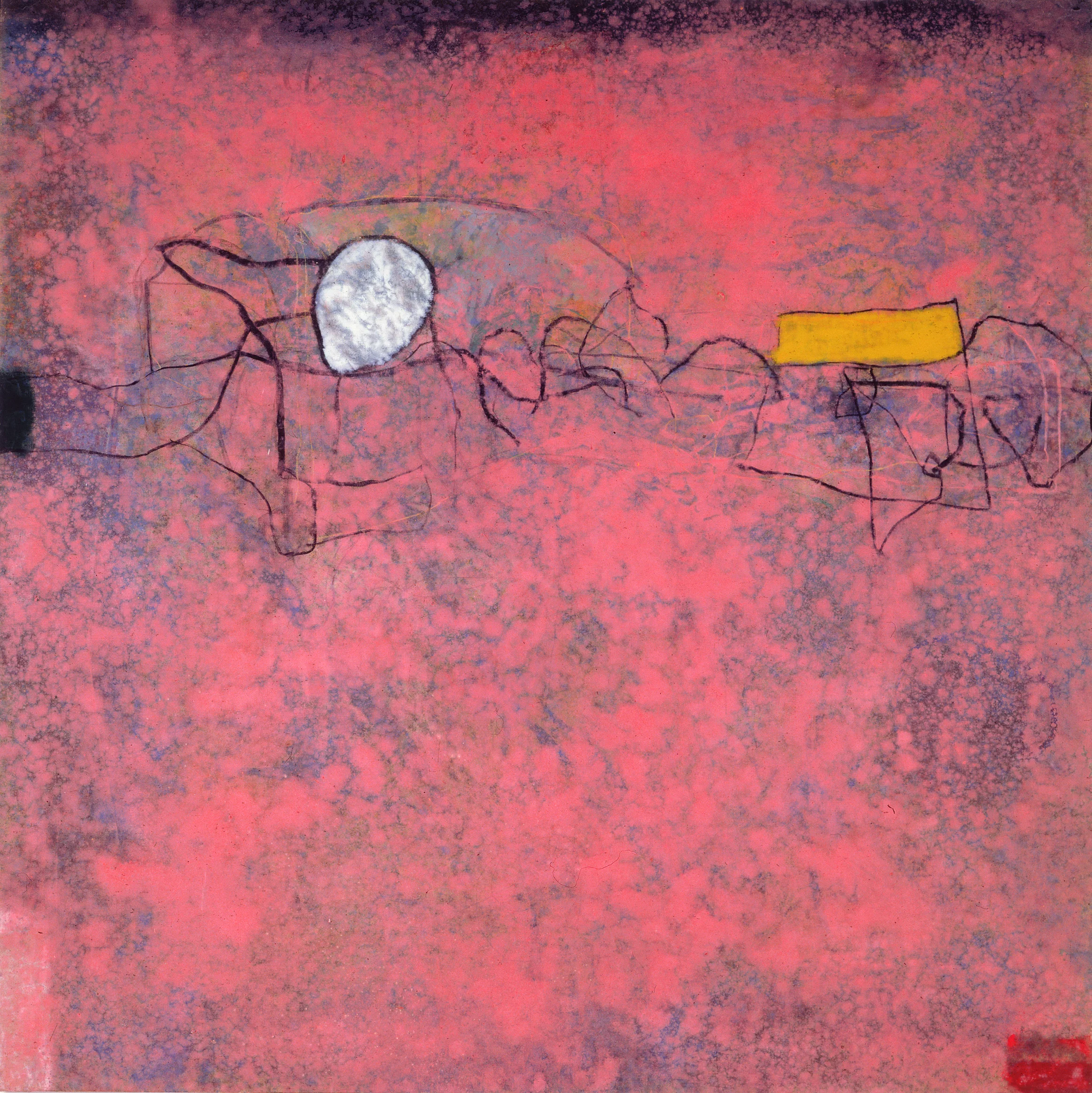 Sense títol, oli i carbó sobre tela, 200 x 200 centímetres, 1989