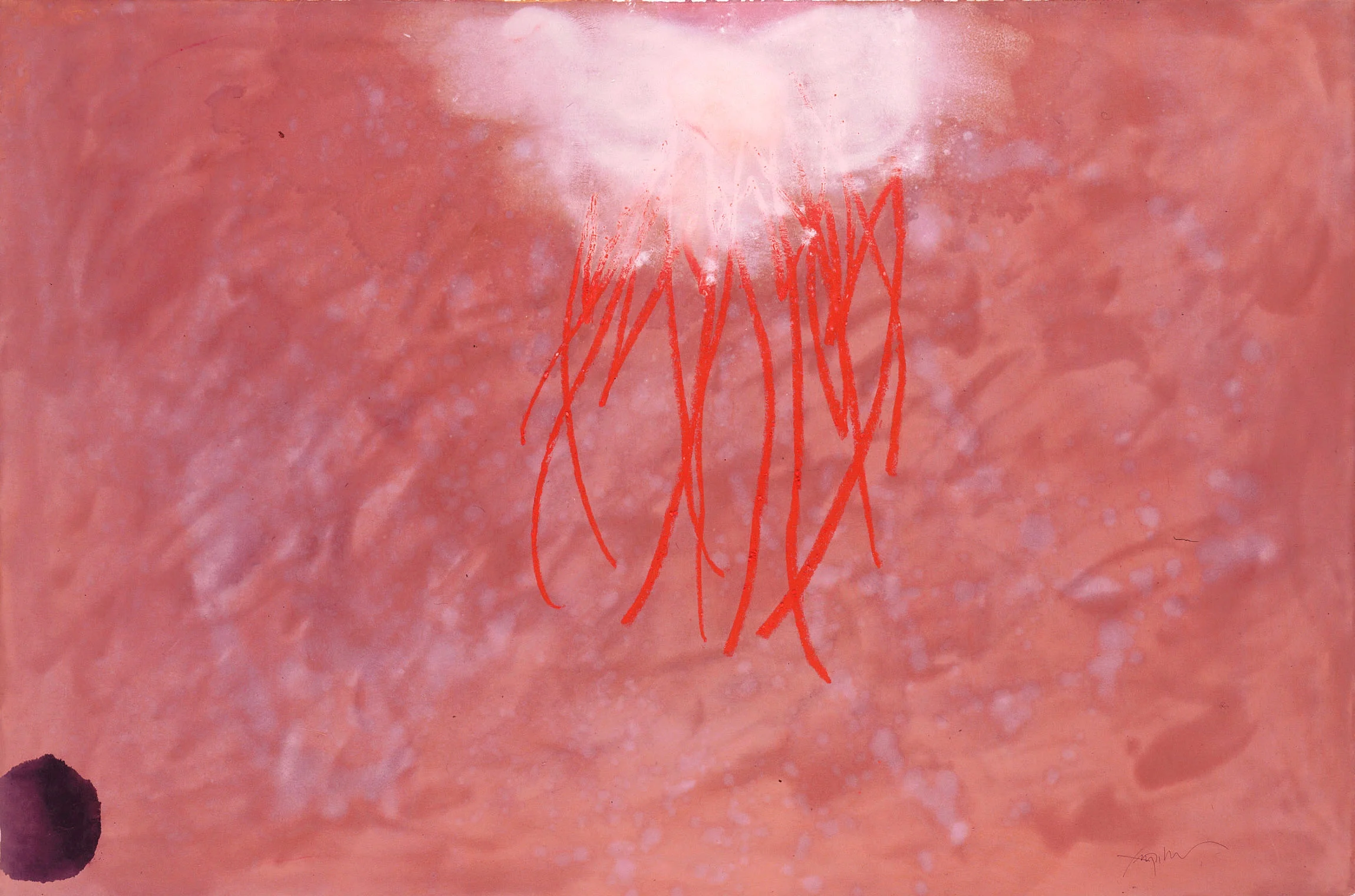 Sense títol , pintura sobre paper Velin BFK, 120 x 80 centímetres. 1993
