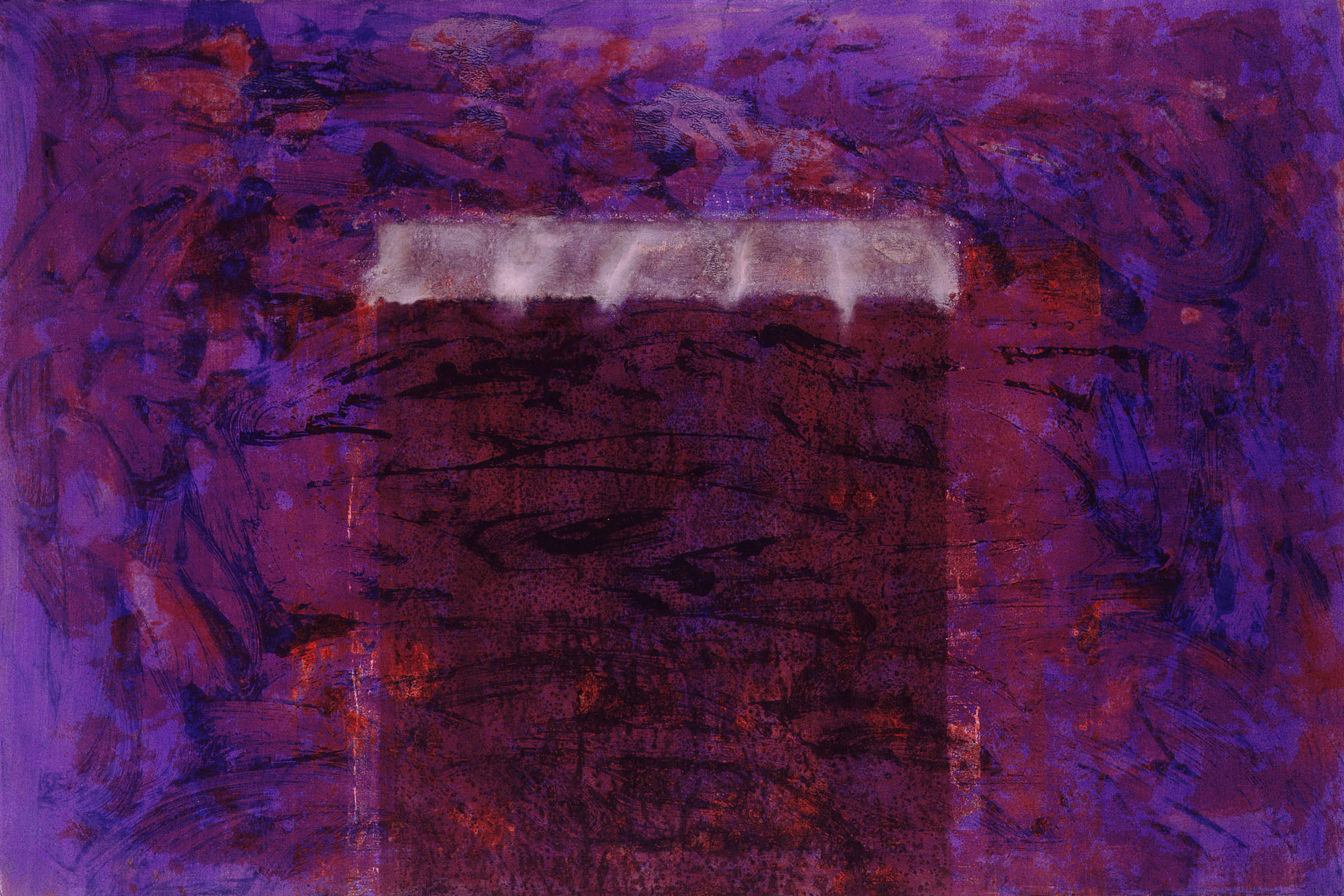 Sense títol , pintura sobre paper Velin BFK, 120 x 80 centímetres. 1991