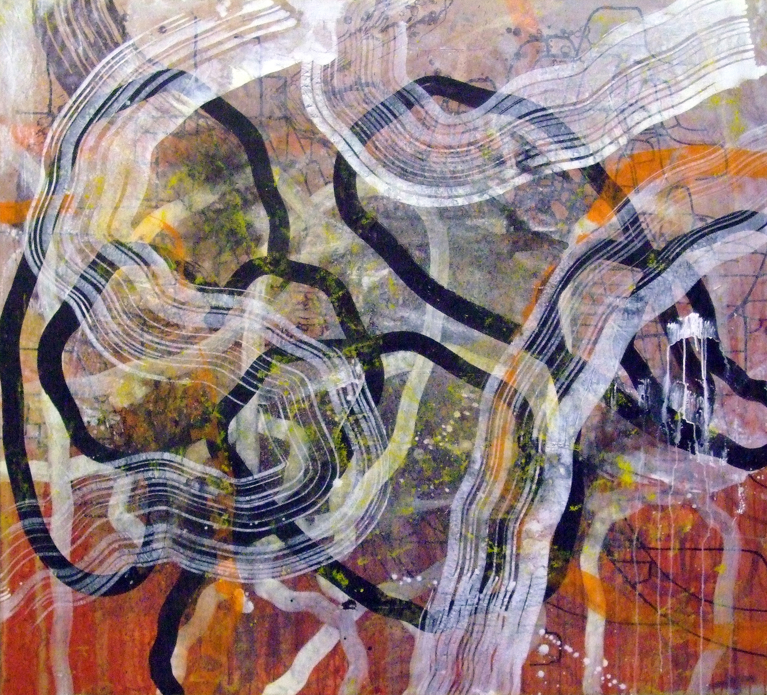 Sense títol, pintura sobre tela, 150 x 150 centímetres, 2010