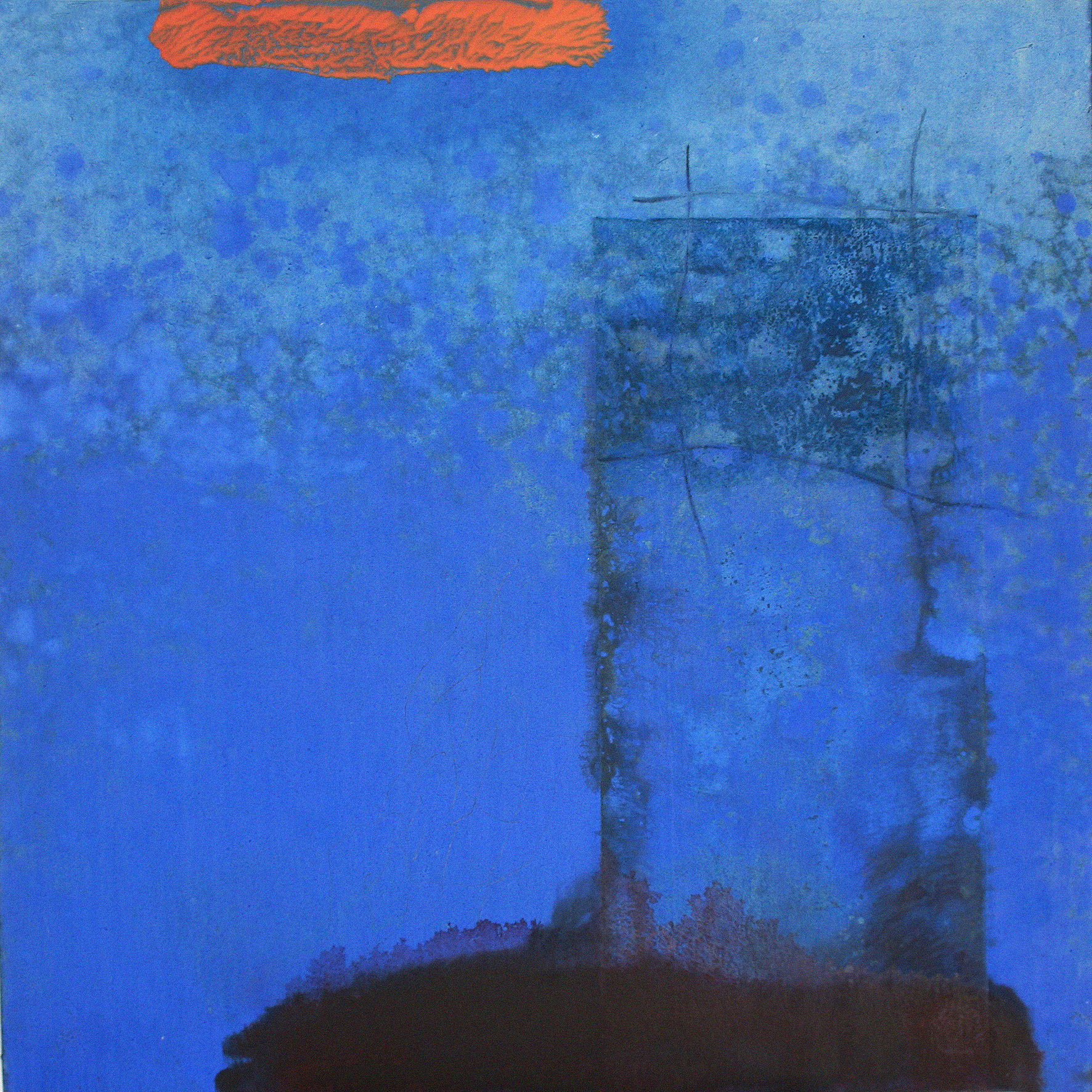 Sense títol, pintura, pastell i carbó sobre tela, 130 x 130 centímetres, 2008