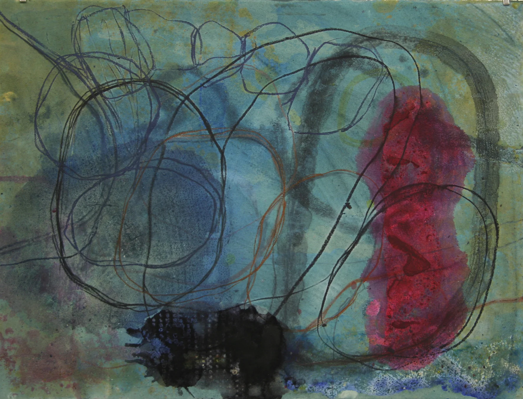 Sense títol , pintura sobre paper Pur fil Johannot, 76 x 54 centímetres. 2009