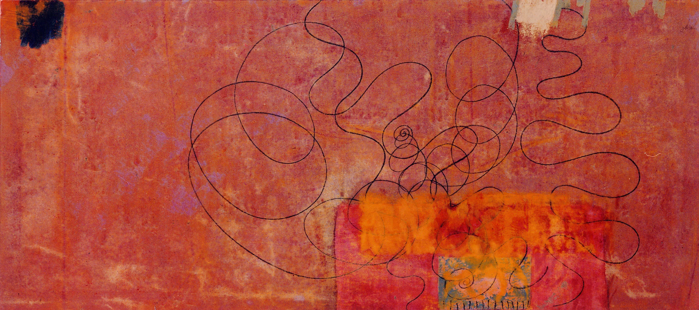 Sense títol, pintura sobre tela, 95 x 200 centímetres 1994
