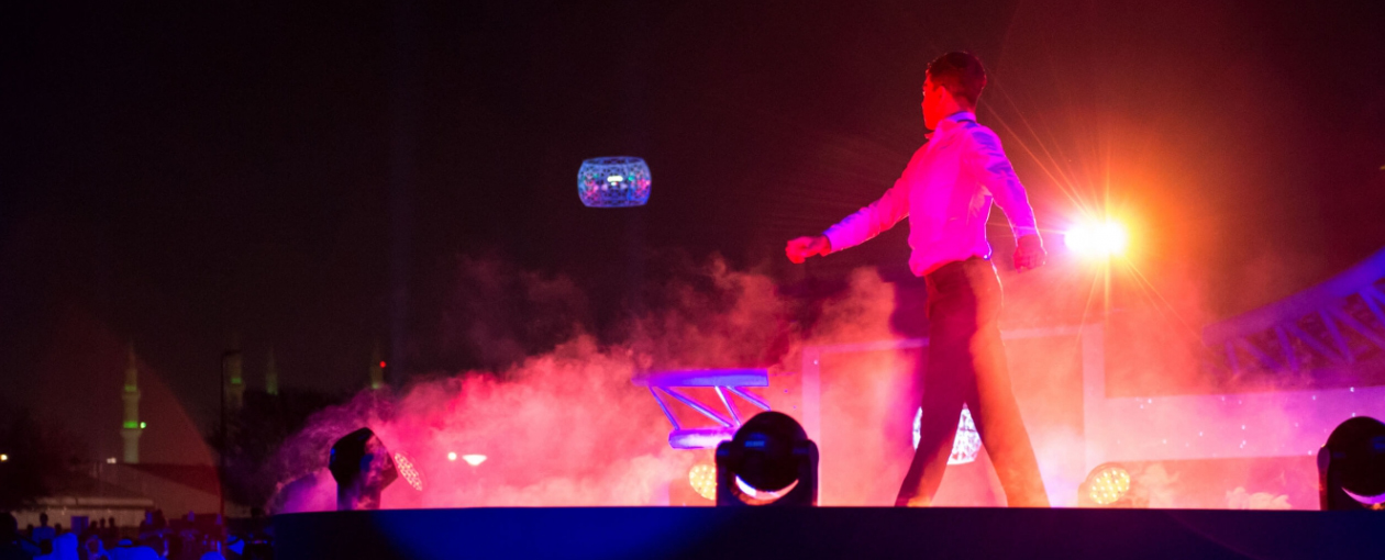 The world’s first theatrical drone performance Abu Dhabi.