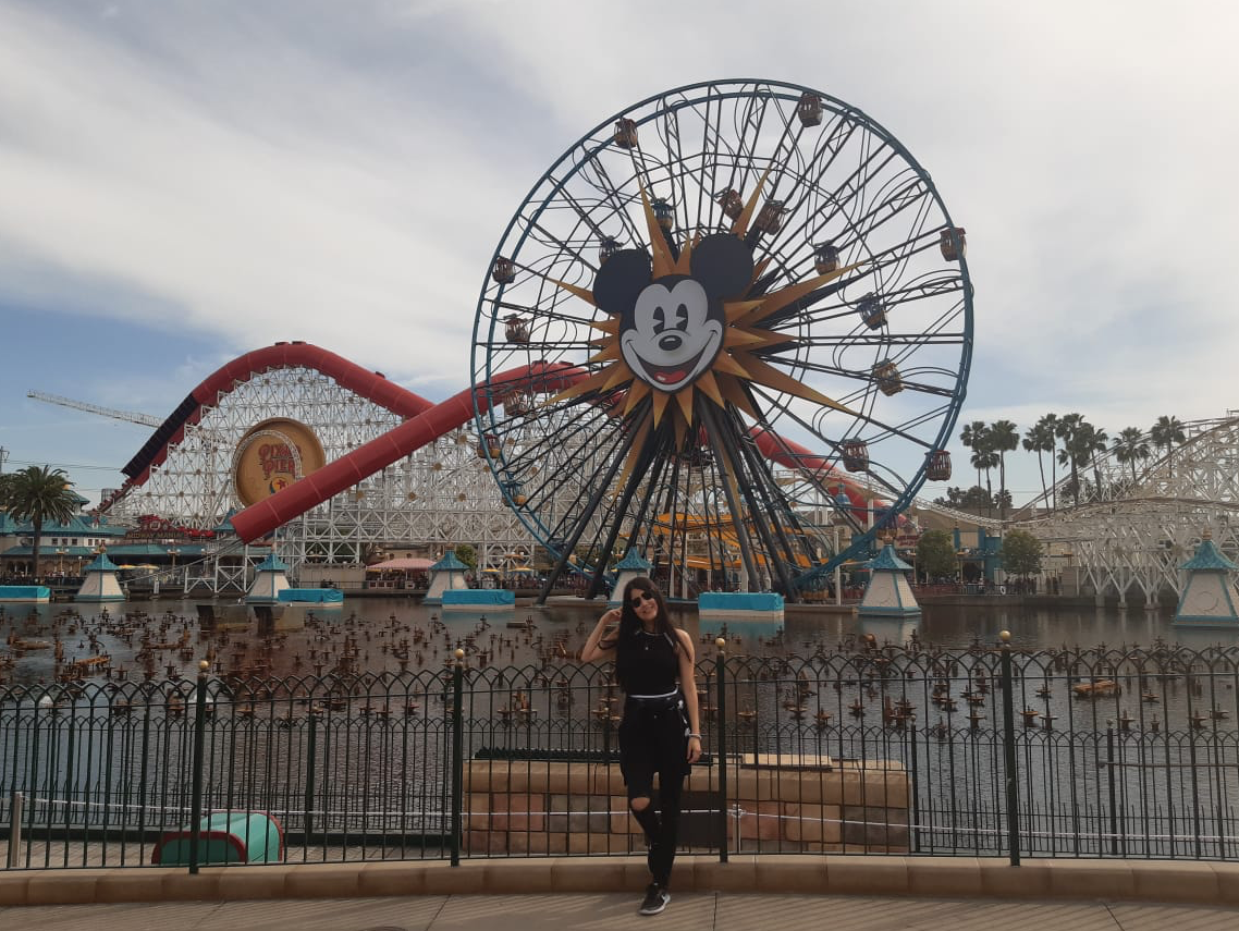 My time there was so amazing. I learned a lot of. I think that people in USA work really hard. There i learned to be more independent cook, take the bus, wash all by myself. I met nice people there one is Larry He is so nice, he brought me and my friends to Disneyland. We spent a nice time there. Disneyland is incredible a lot colors, they have amazing shows with all the characters that i love The second one is my boyfriend. Its a little weird because i never thinking known him, He is from Philippines and I from Ecuador. We are from so different countries but we spent a wonderfull time together even i learned his languaje actually i forget haha but i remember samalat that is thank you. I taught him Spanish he is better than me, he learn so fast. We still together. I have more good things there like bads. Its not bad but the weather there is so cold and in my country is always hot so that was a little bad. When I was there I really missed Ecuadorian food, now Im eating a lot Ecuadorian food hahaa I really like to go again there. - Katherine Flores Cadena / Valencia, CA