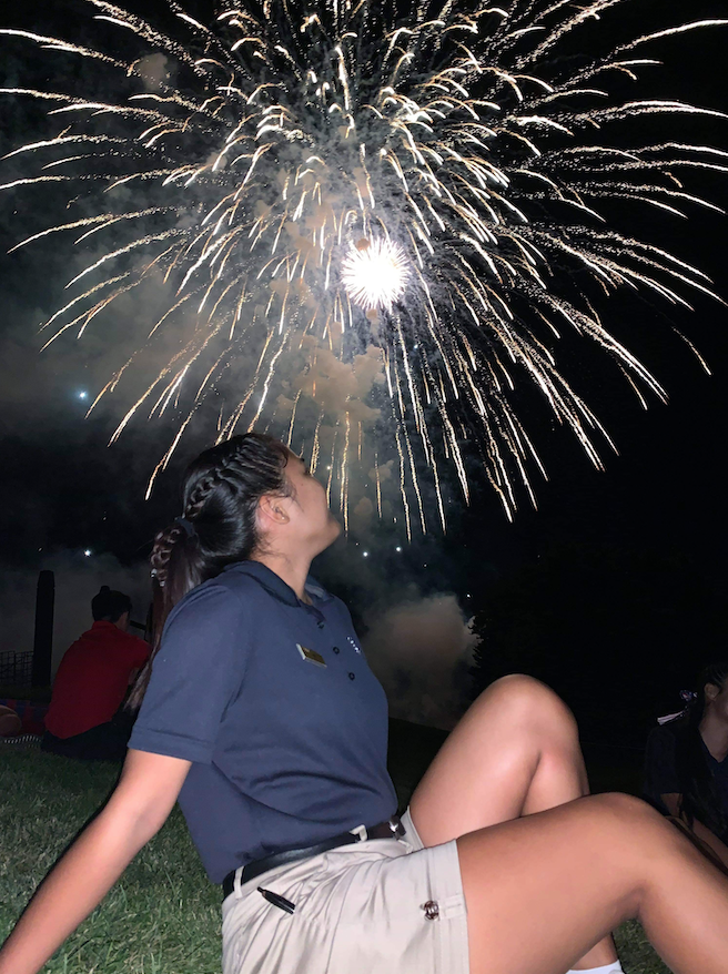 My favorite memory from my summer in America so far is the 4th July celebration in Baltimore Country Club. Yes, we worked that day but we were so free, took a bunch of pictures with the managers and co employee and got free ice cream. Saw a lot of Americans wearing what they like in a decent way to express their freedom. And the most highlight of the night was the fireworks display and the skydivers. It was really awesome! Truly God Bless America! 🇺🇸 Isabela Jane Partosa / APT / Baltimore, MD