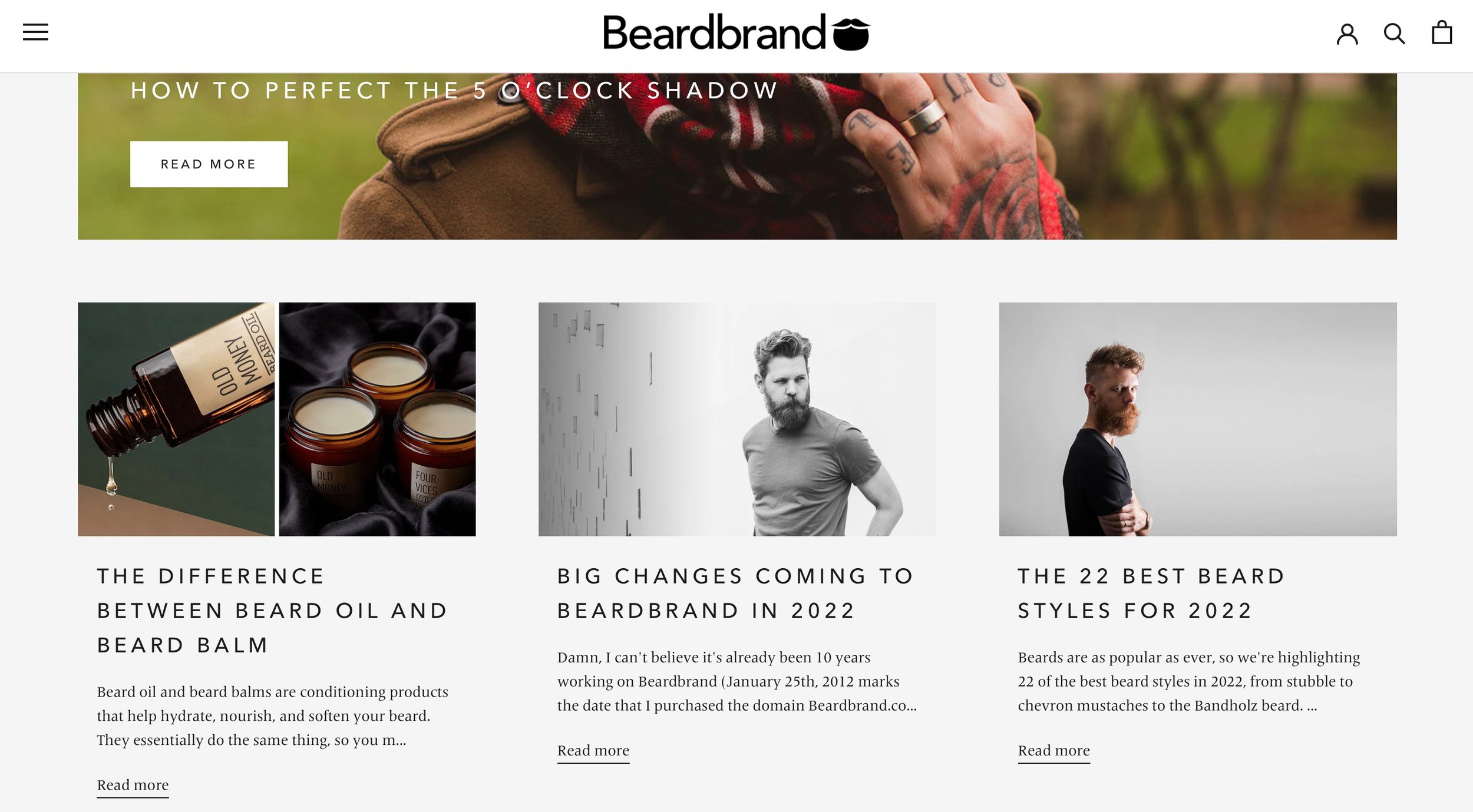 Beardbrand - Website, Social, Digital, Film, Script Writer