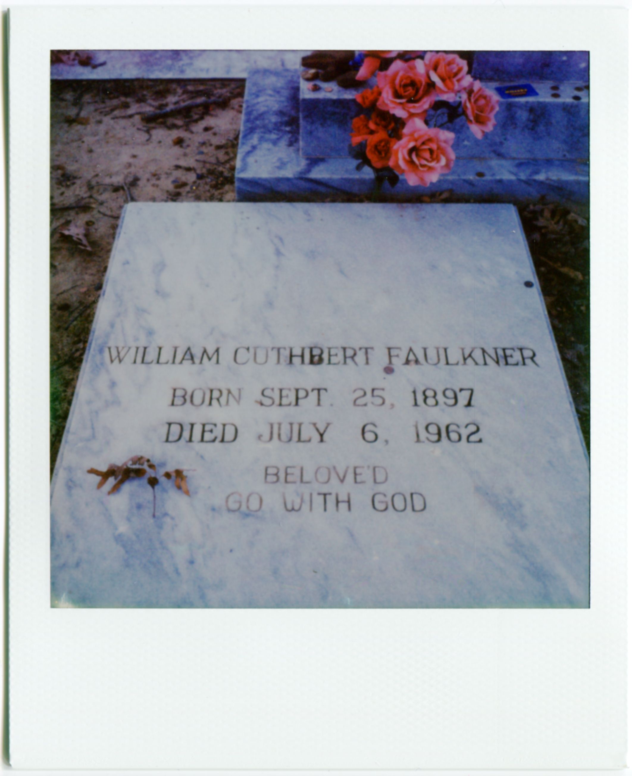 The Grave of Wm Faulkner / SX-70