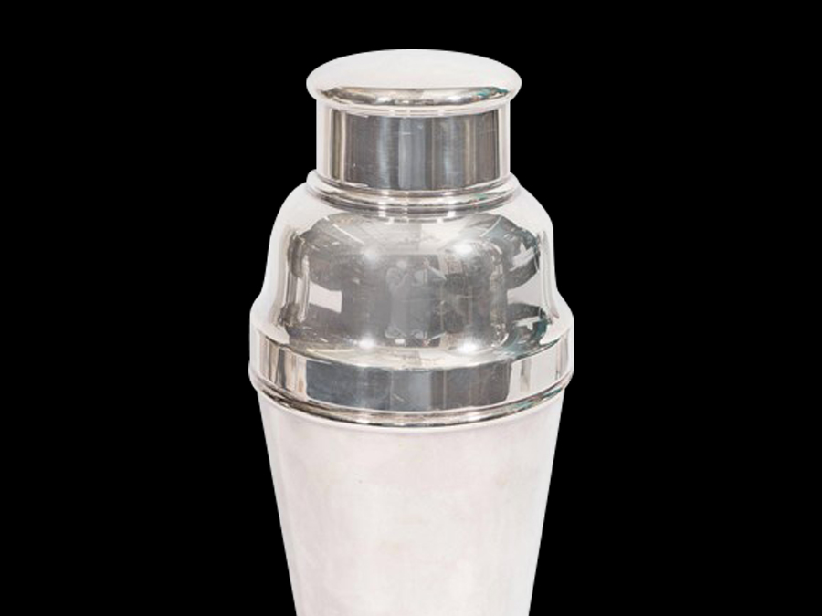 Art Deco Kingsway Silver Plate Cocktail Shaker&nbsp;