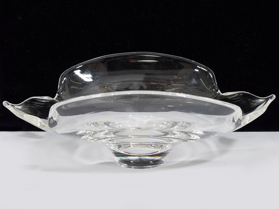 Vintage Steuben Glass Quatrefoil Console Bowl&nbsp;