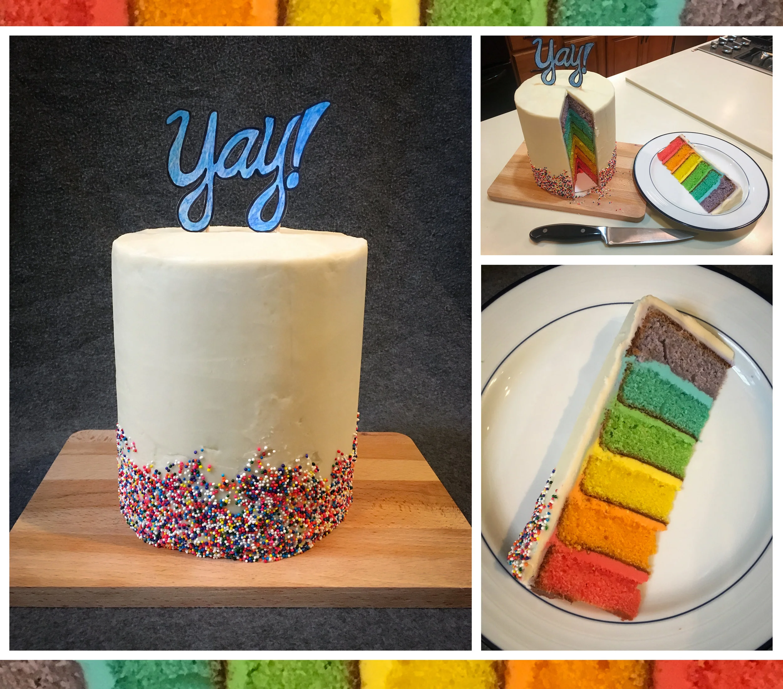 Rainbow Cake! Yay!