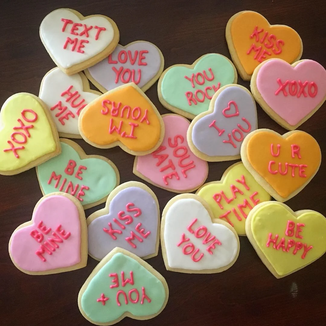  conversation heart cookies for Valentine’s Day 2019 