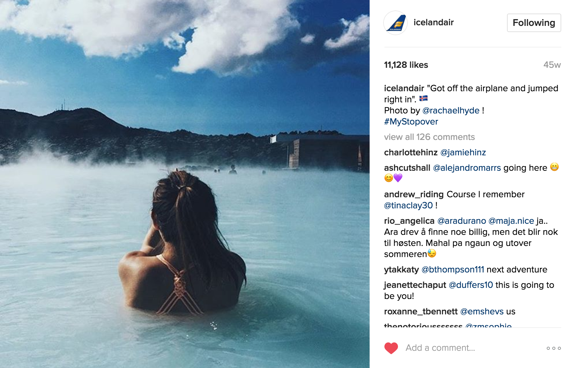 Iceland Air Instagram