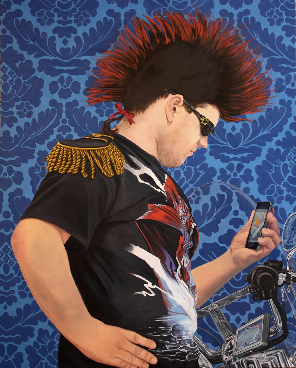 Der Garminkavalier © 2013 Oil on canvas 60 x 48"