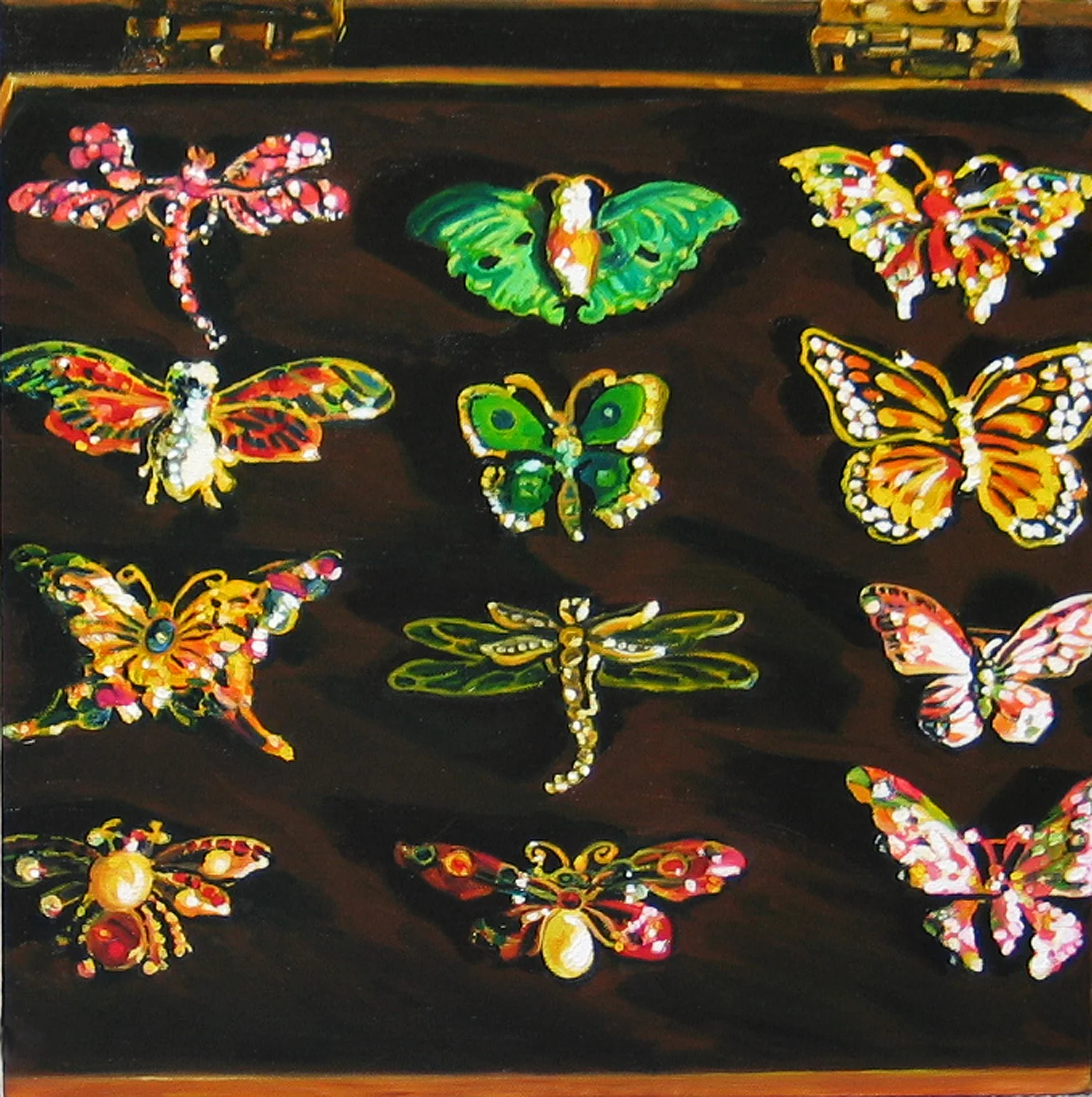 Lepidoptera © 2007 Oil on canvas 14 x 14"