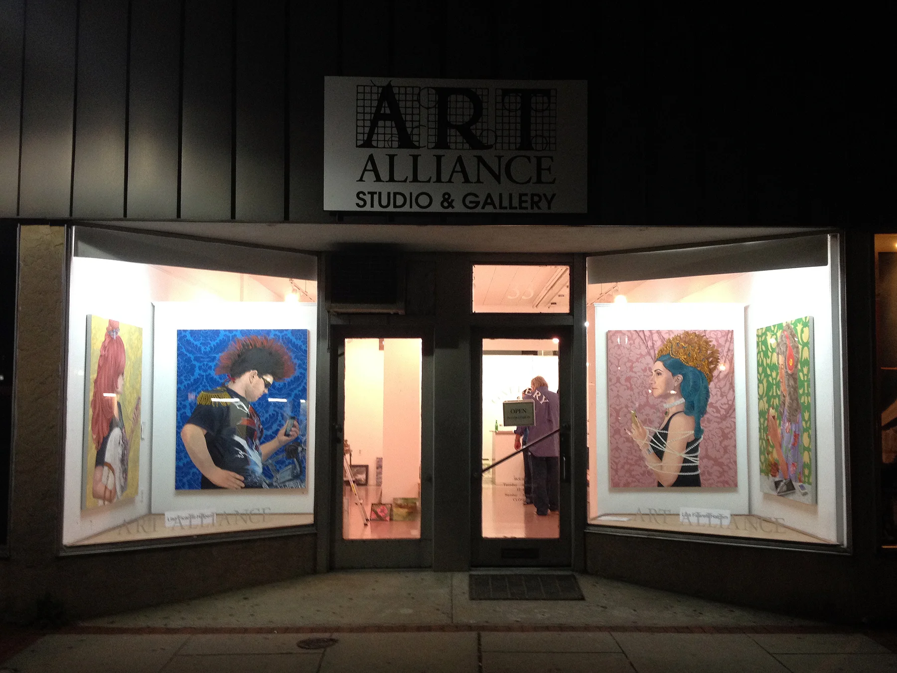 Art Alliance of Monmouth County's guest juror Lisa Ficarelli-Halpern will be displaying four large portraits from her #BaroqueTechStyle series in the gallery windows for the month of October 2014. The two themes for the October gallery displays juried by Ficarelli-Halpern are "All Seasons" and "3D." The opening reception will beheld on Saturday, October 4, from 6-8PM, and a cash prize will be awarded for the best in show. The exhibitions will be on view until October 29.