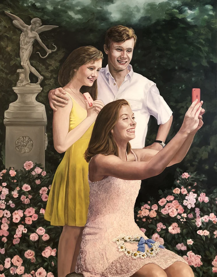 The Progress of Love ©2018 Oil on canvas 56 x 44"