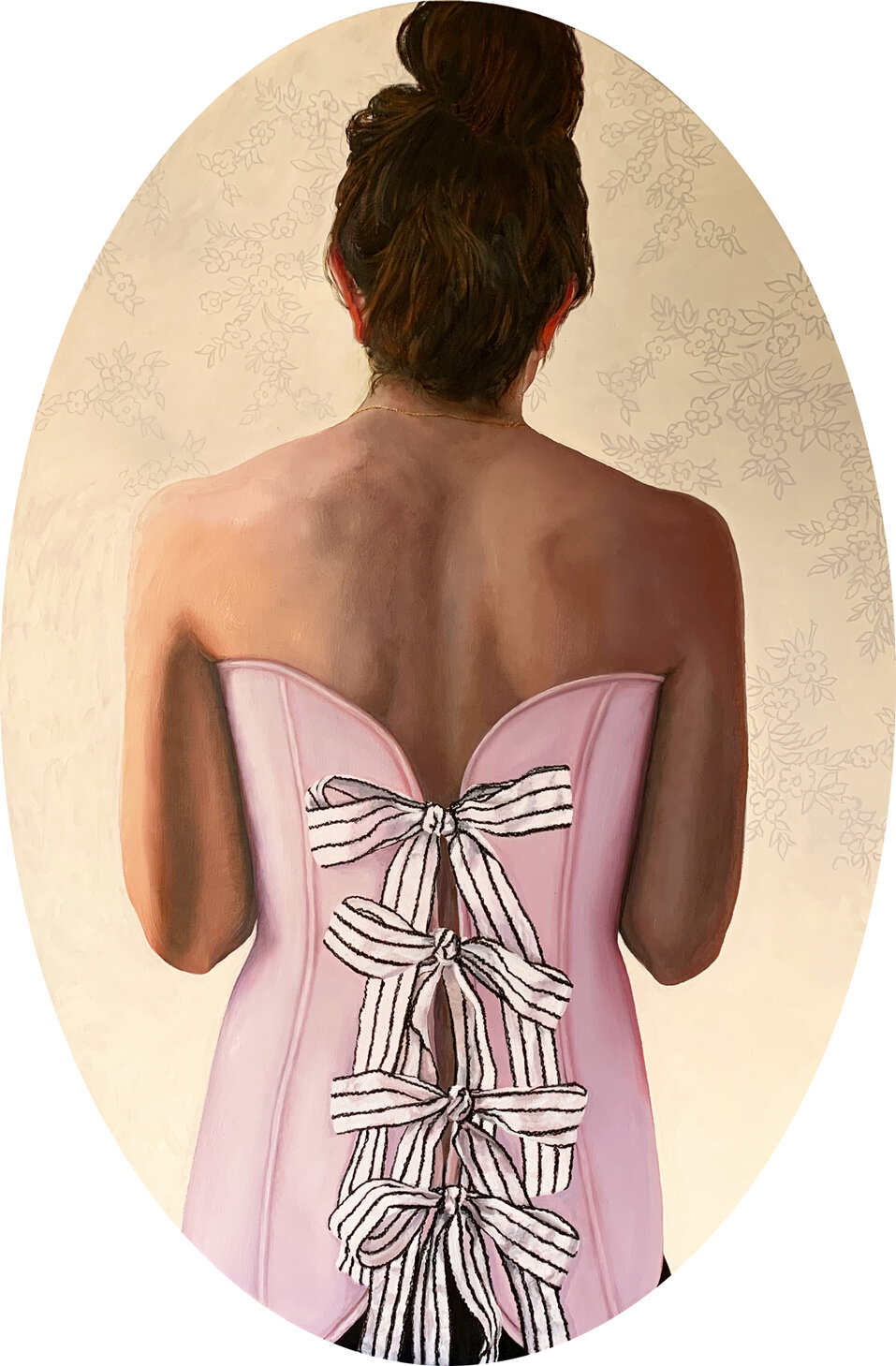   Lavender Corset No. 2  ©2020 Oil on canvas 36 x 24” 