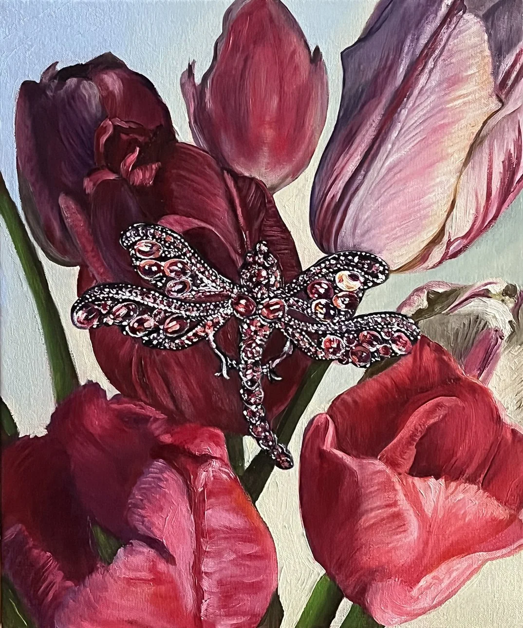 Pink Tulip Corsage