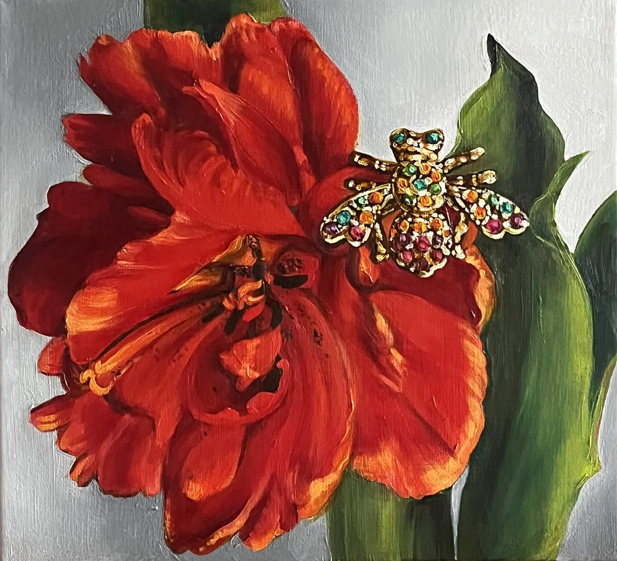Red Tulip Corsage