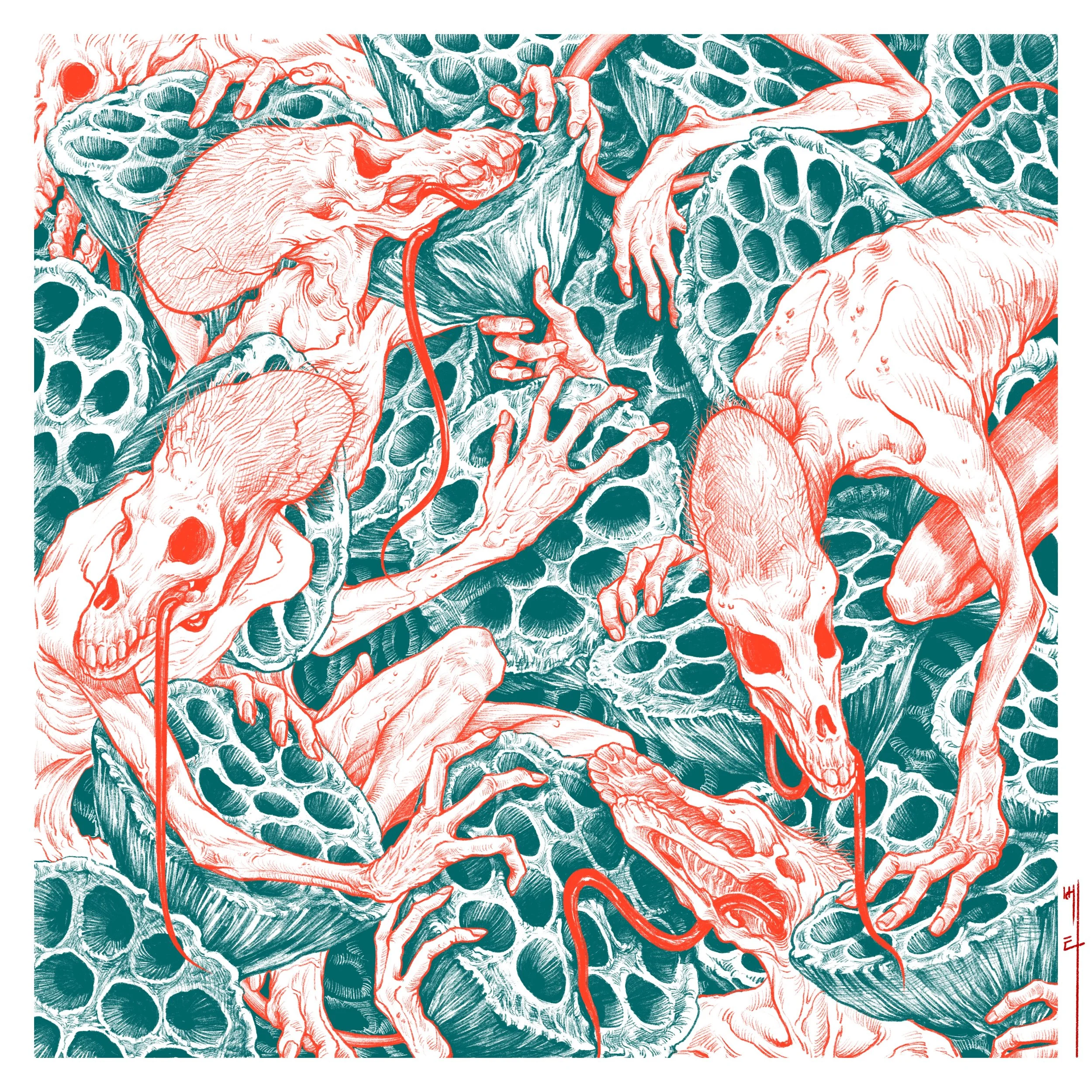 Mouthborns with Lotus pods