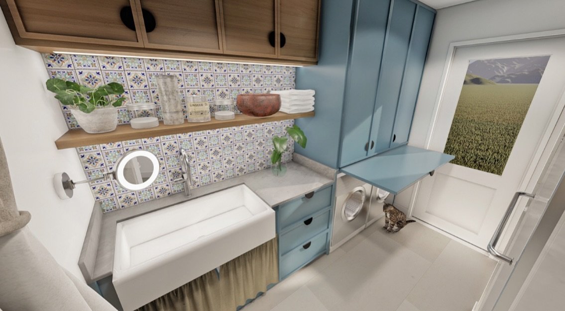 Even laundry deserves good design!
This 3D rendering shows how we think through every space. Smart storage, a folding station, and details that actually make chores feel a little easier
#honeycombdesignbuild #laundryroomdesign #sandiegodesign #inte