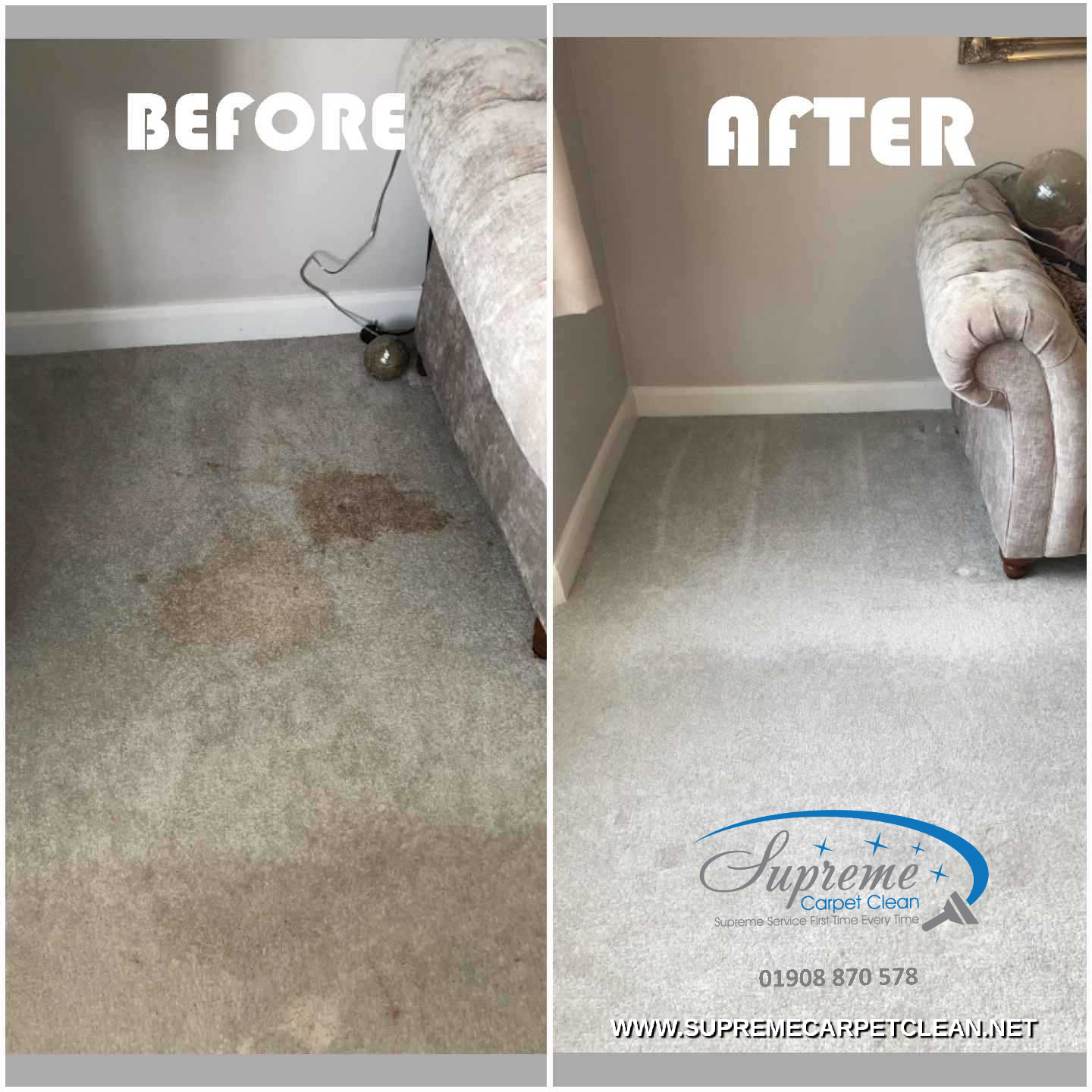 before and after image of sofa clean completed by Supreme Carpet Clean20171022_083103.png