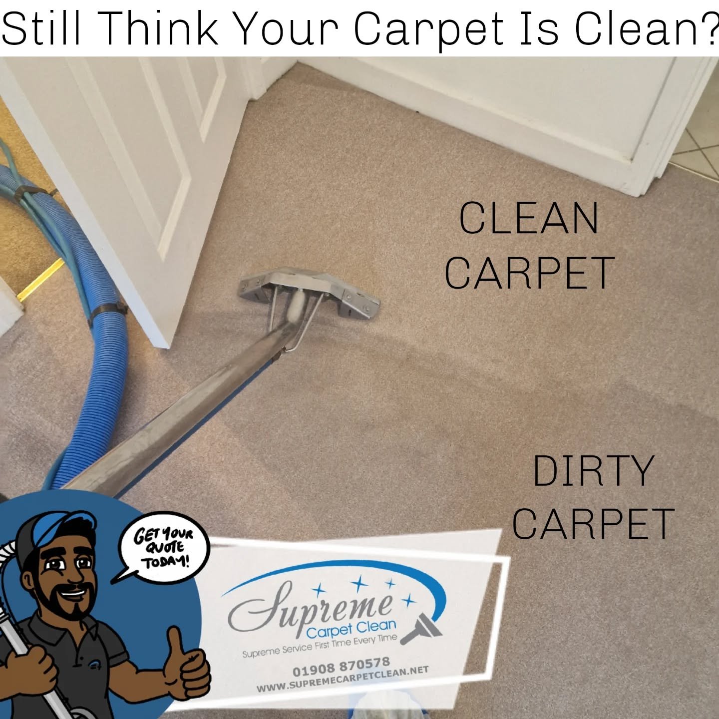 When was the last time your carpets had a proper clean?

Regular professional  cleaning doesn&rsquo;t just make your carpets look and feel fresh &ndash; it can actually help them last longer too!

At Supreme Carpet Clean, we&rsquo;re helping homes an